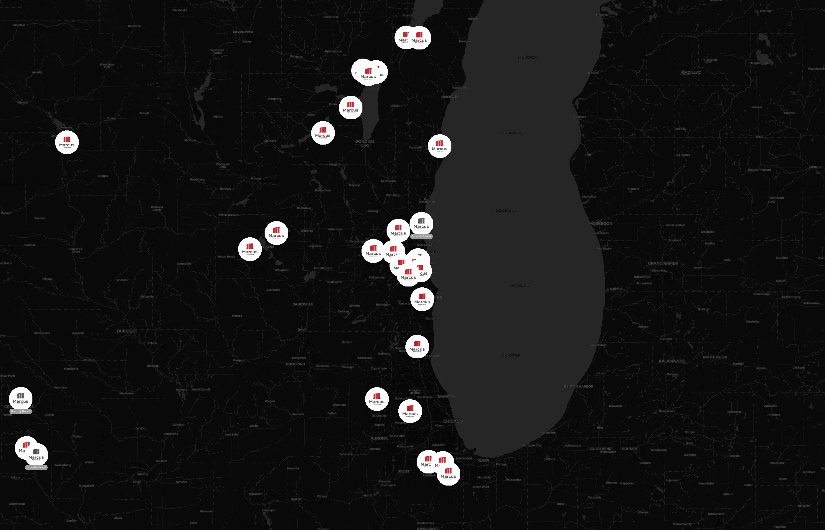 Marcus Theatres city distribution