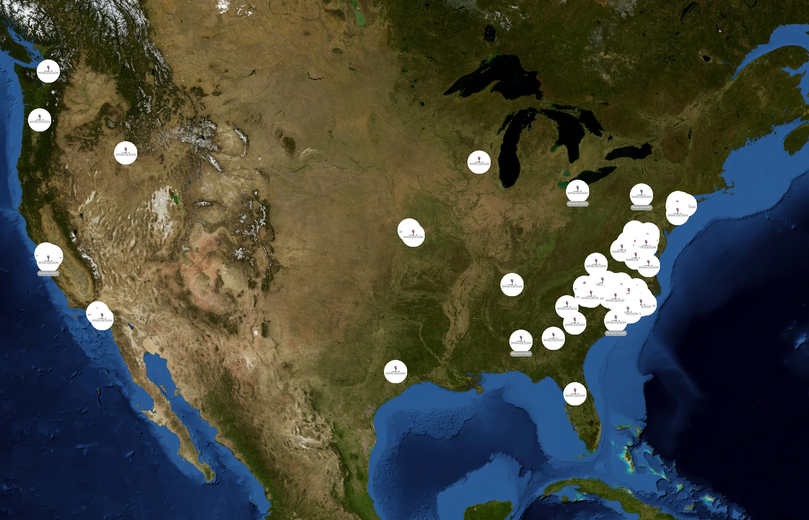 Wine & Design state distribution