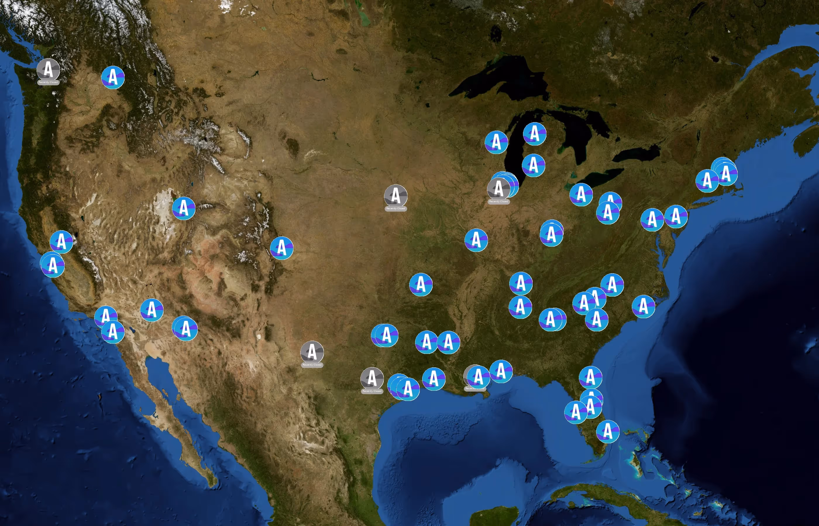Altitude Trampoline Park state distribution