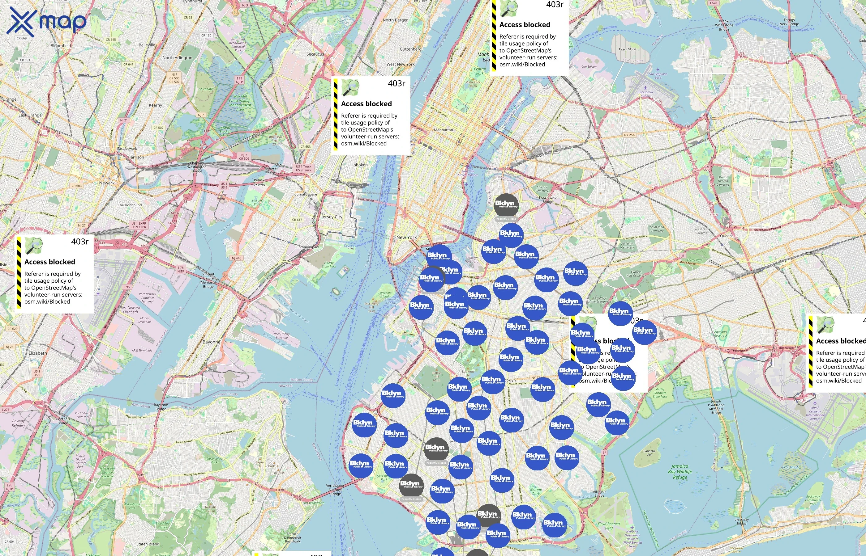 Brooklyn Public Library area coverage