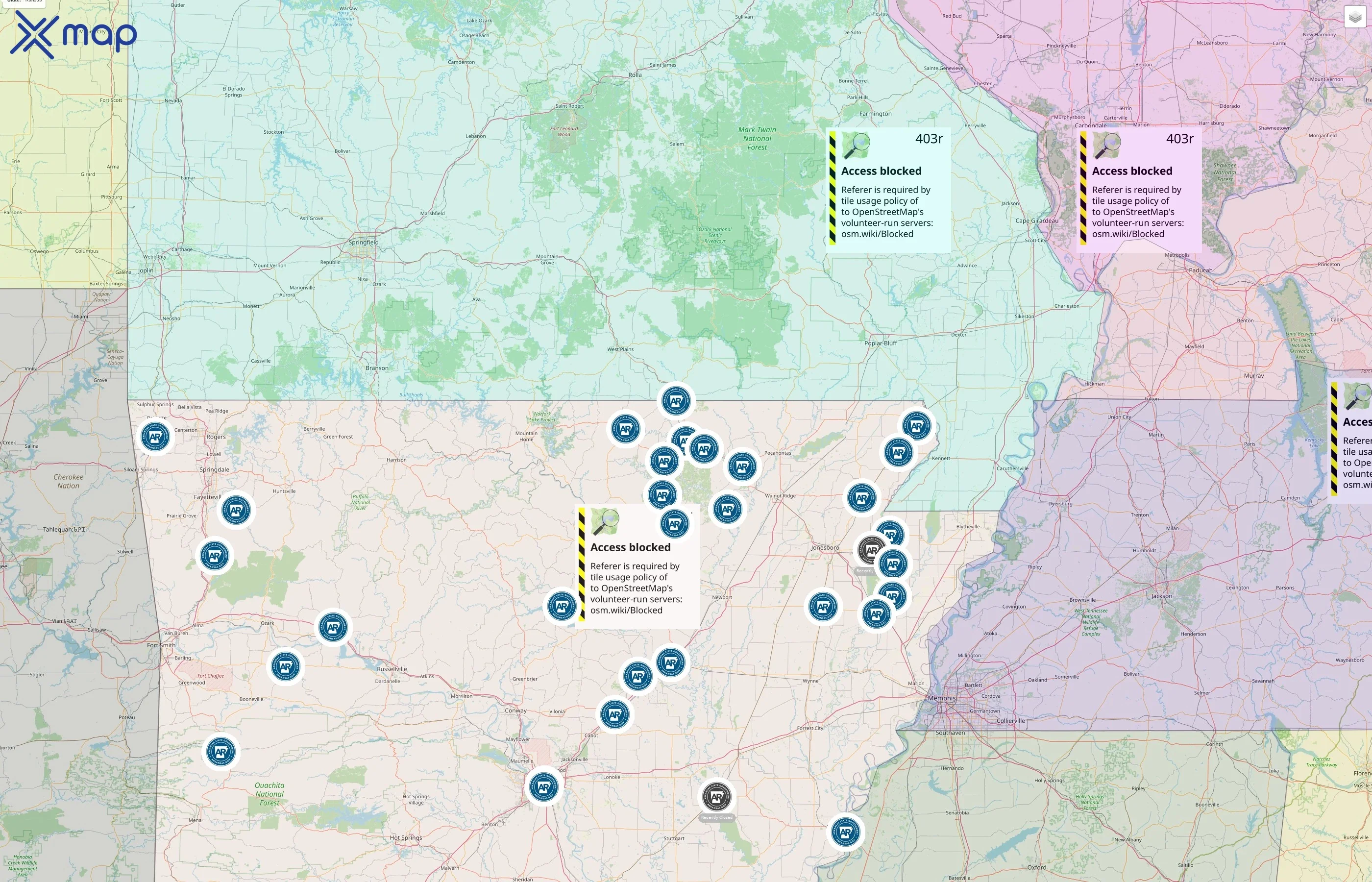 Arkansas State Library street hotspots