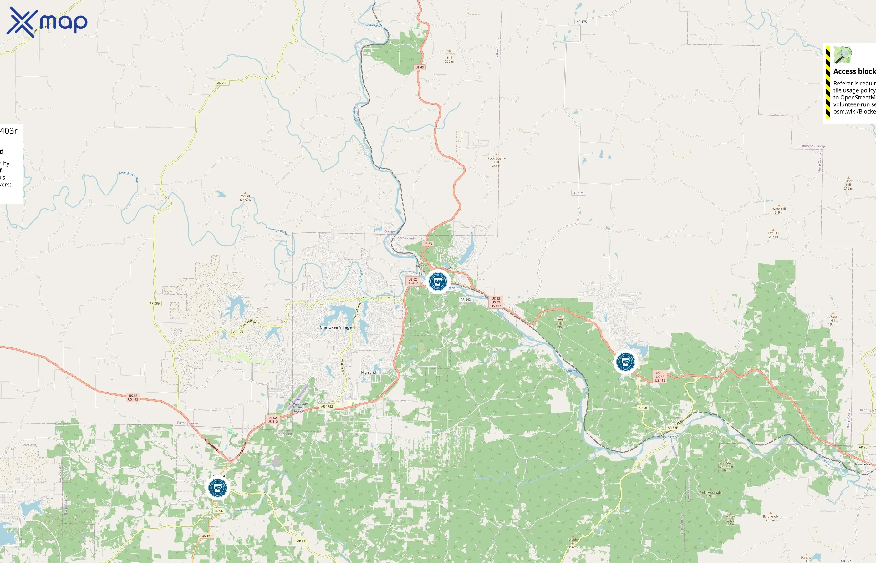 Arkansas State Library area coverage