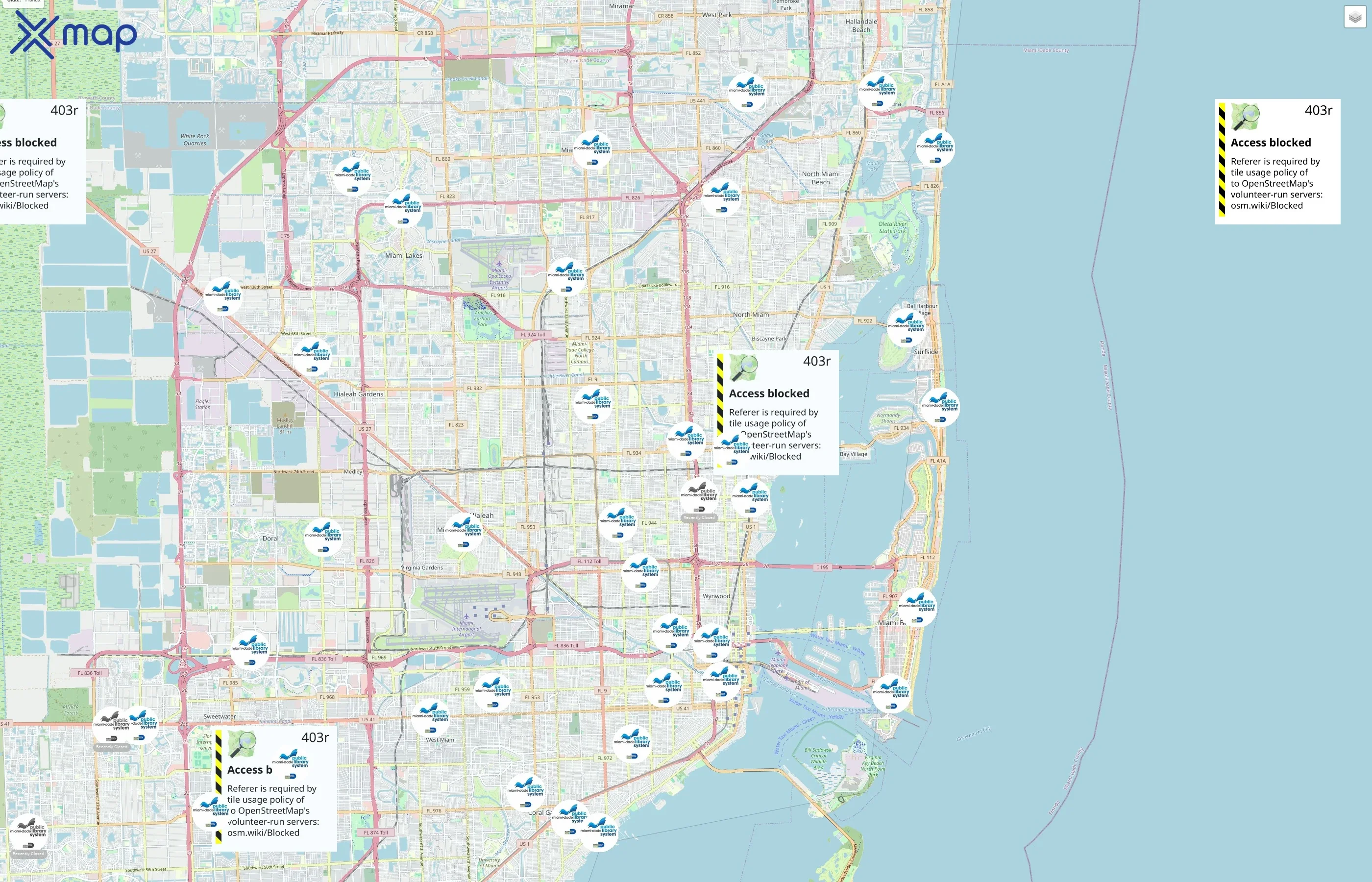 Miami-Dade Public Library System traffic data