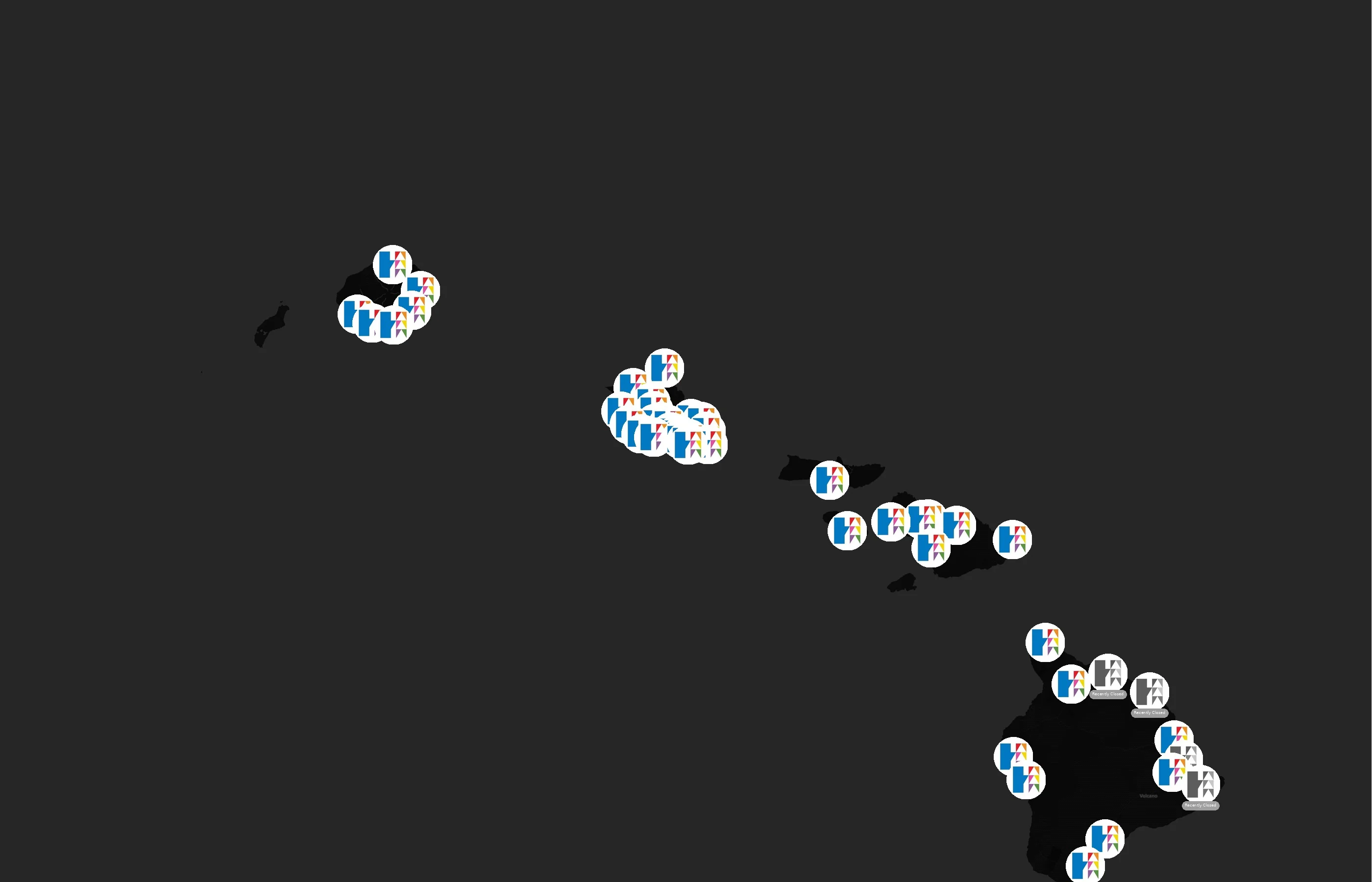 Hawaii State Public Library System city distribution