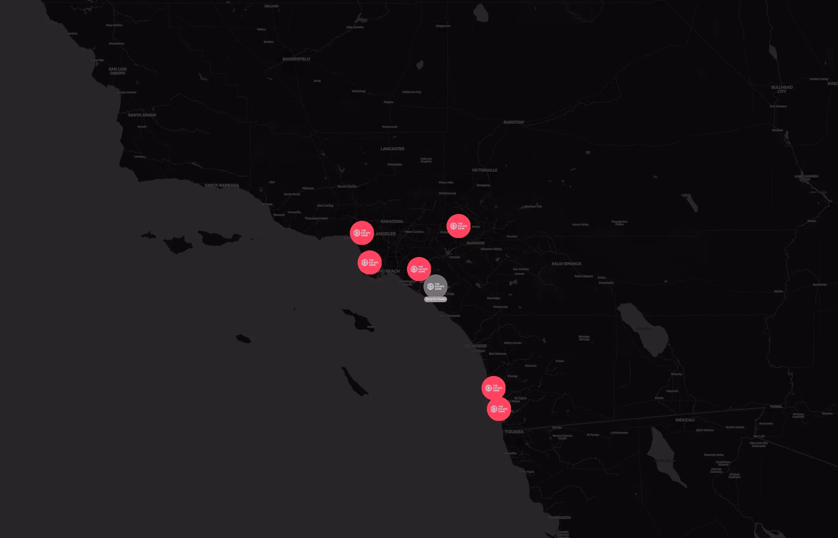 The Escape Game city distribution