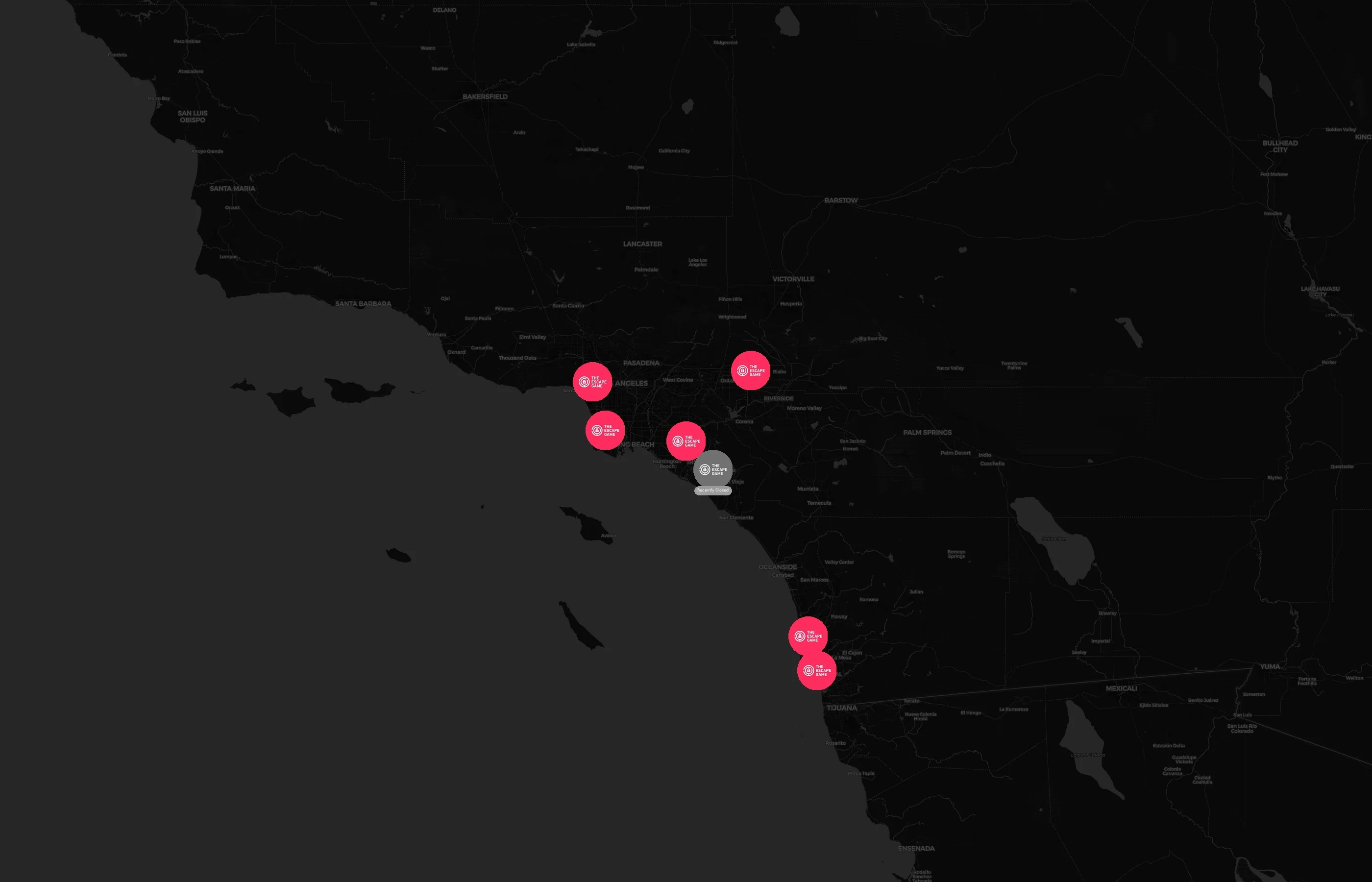 The Escape Game city distribution