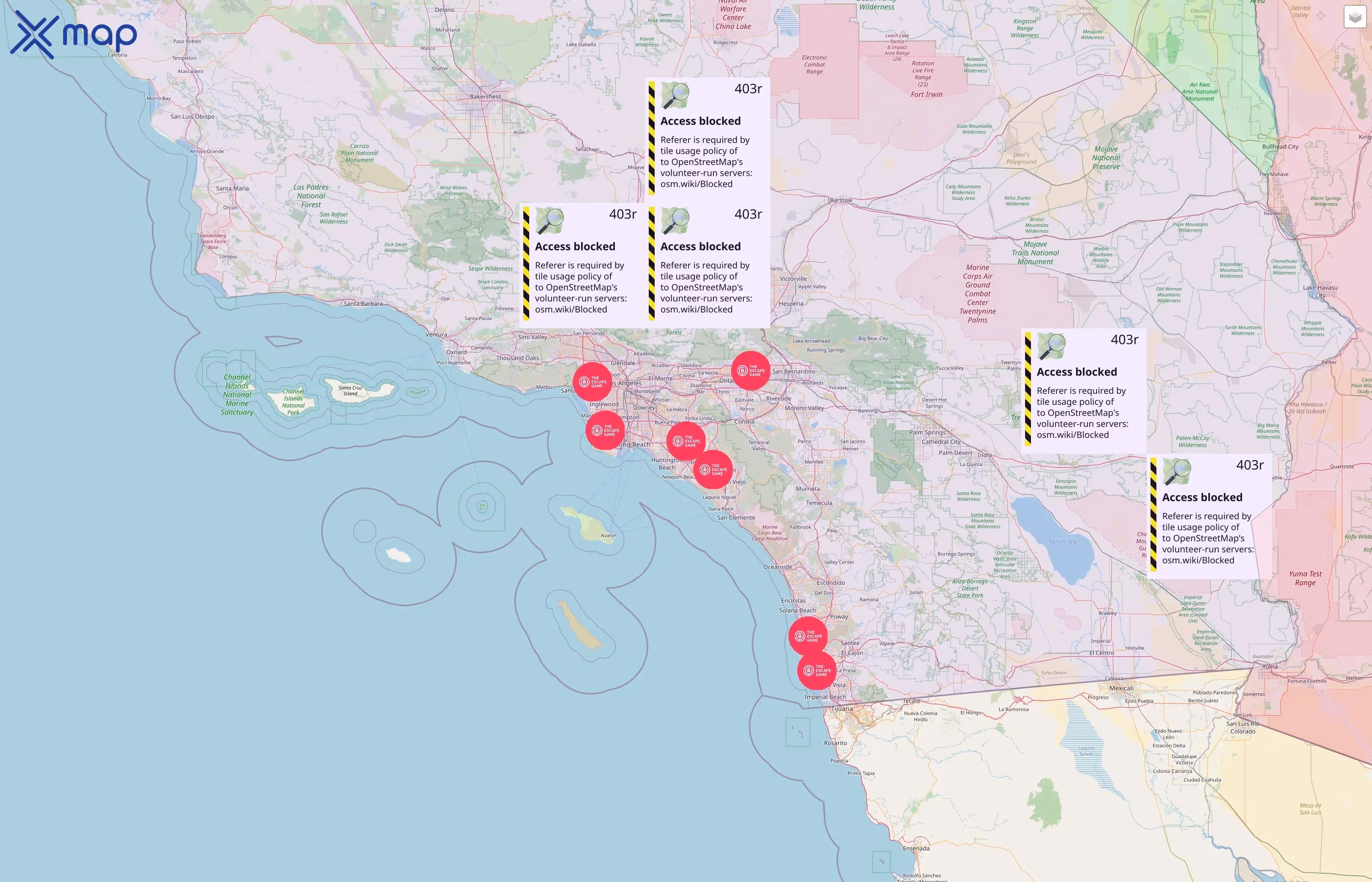 The Escape Game street hotspots