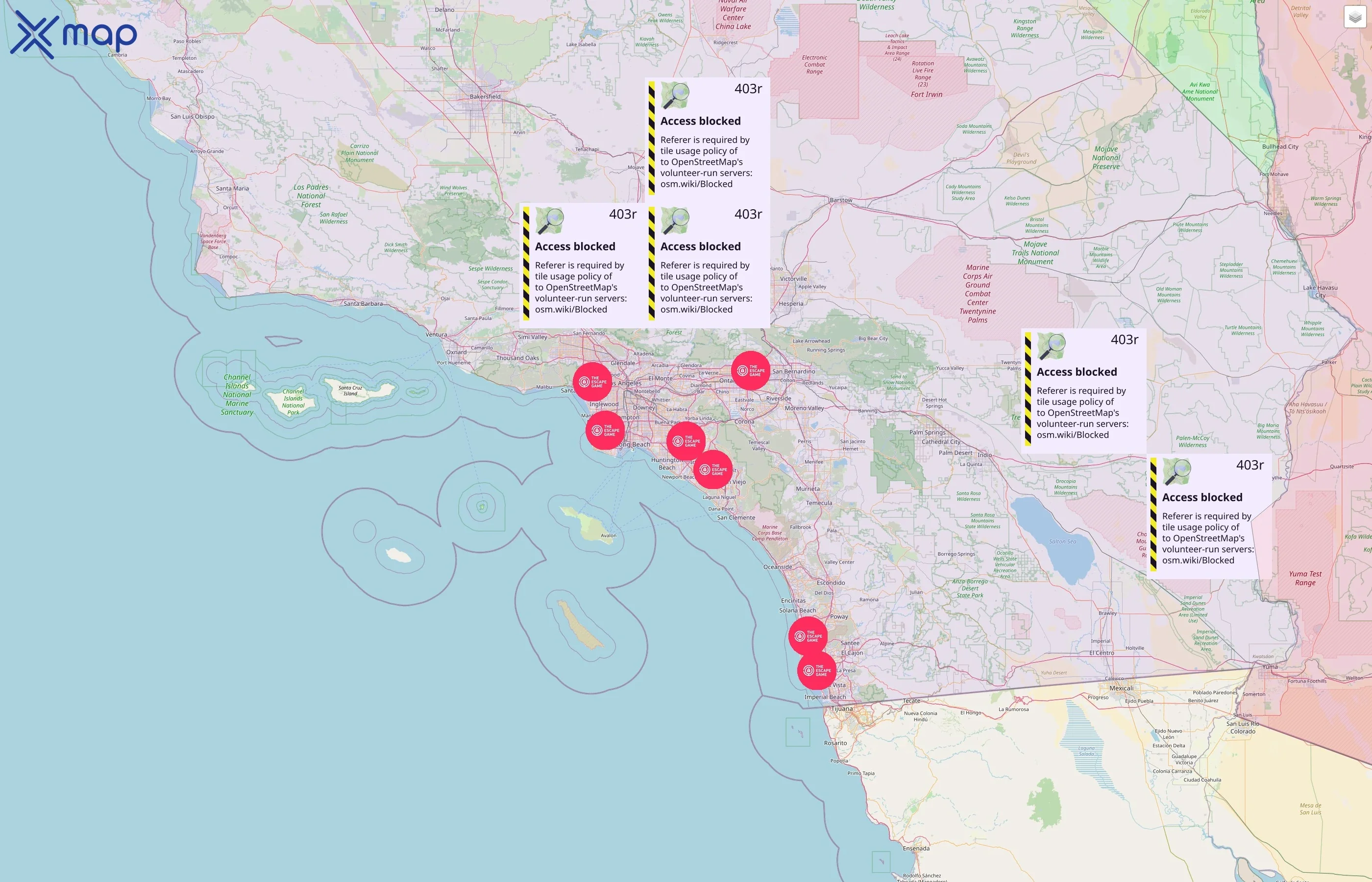 The Escape Game street hotspots