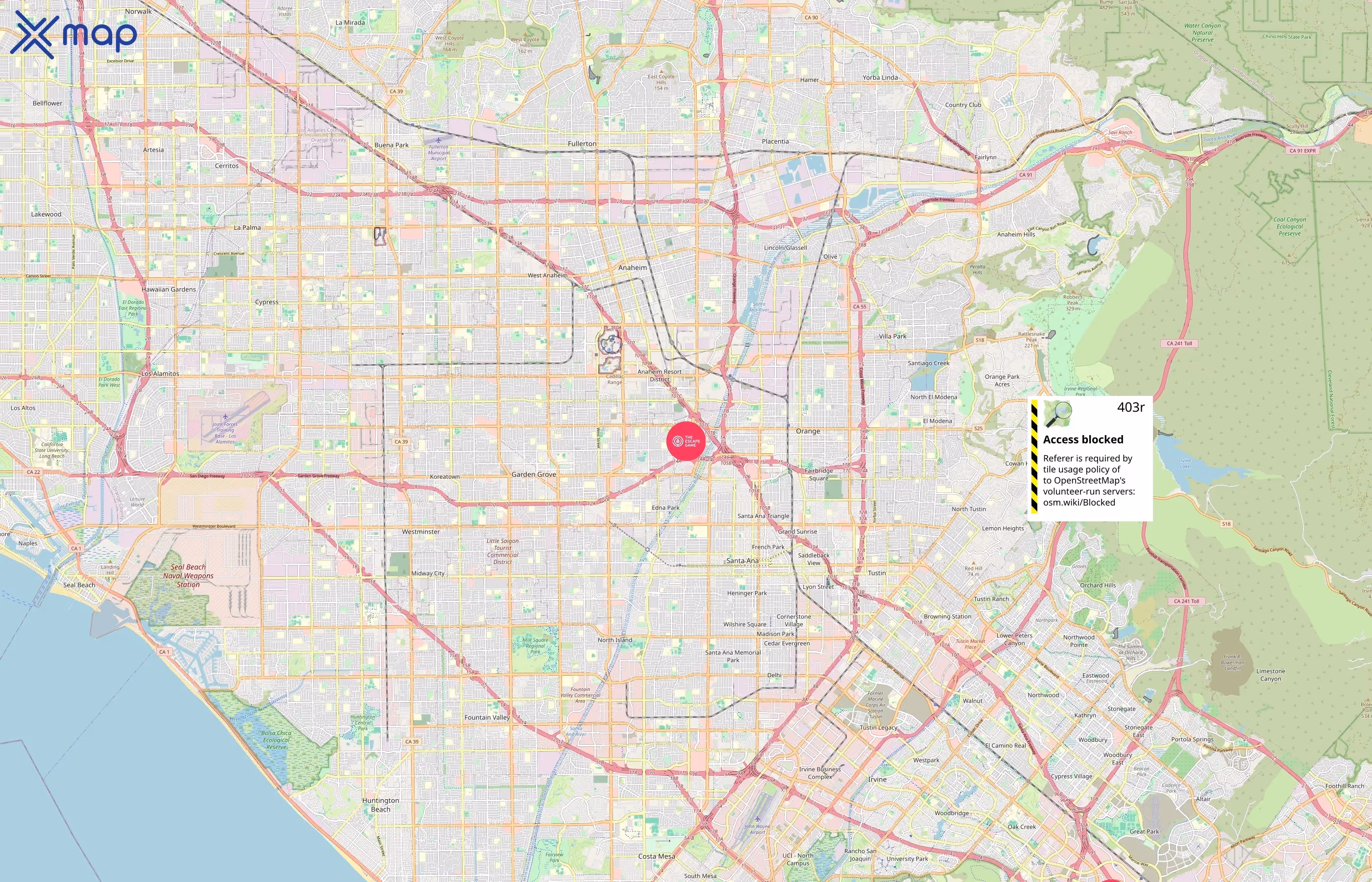 The Escape Game area coverage