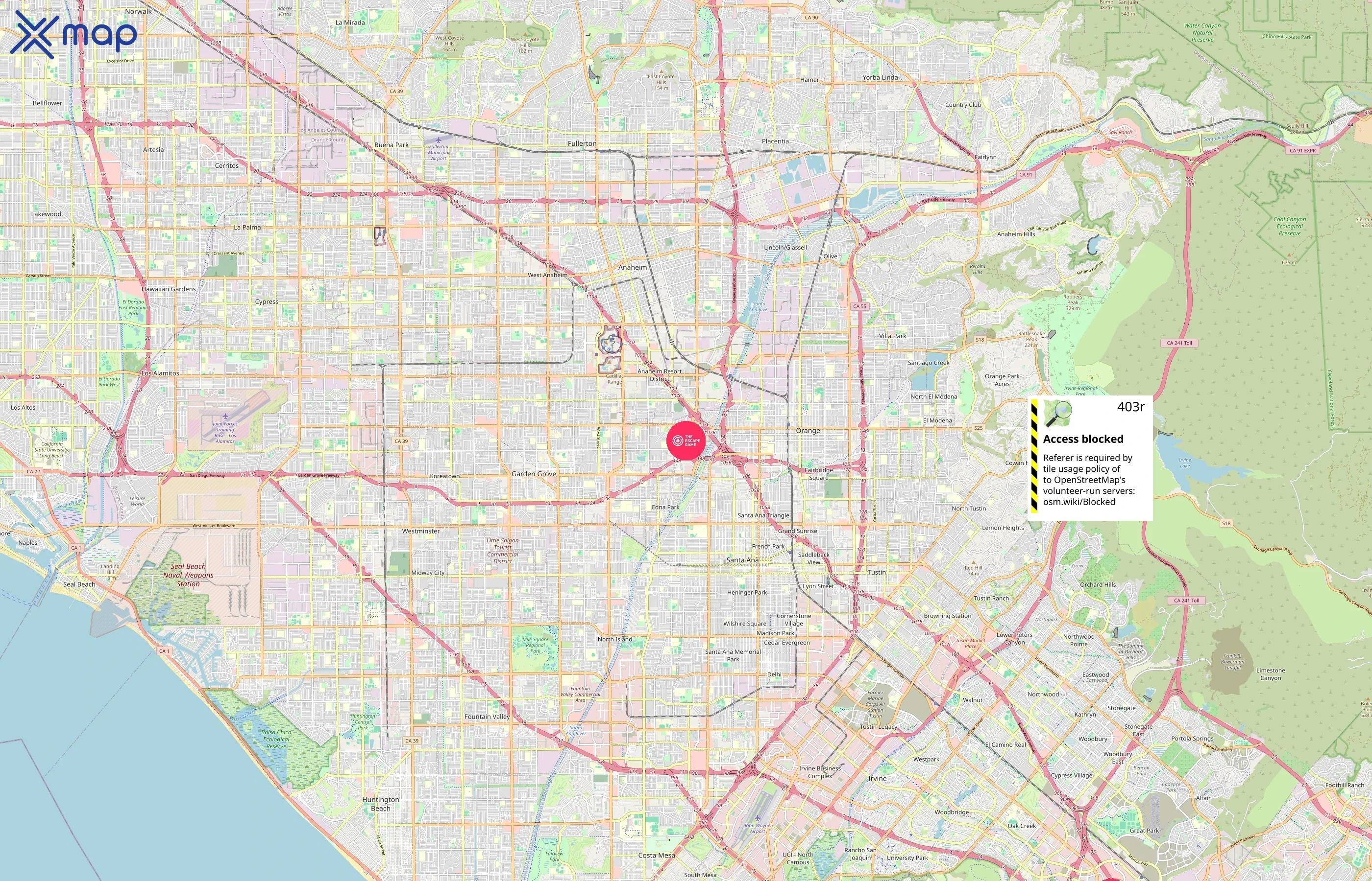 The Escape Game area coverage