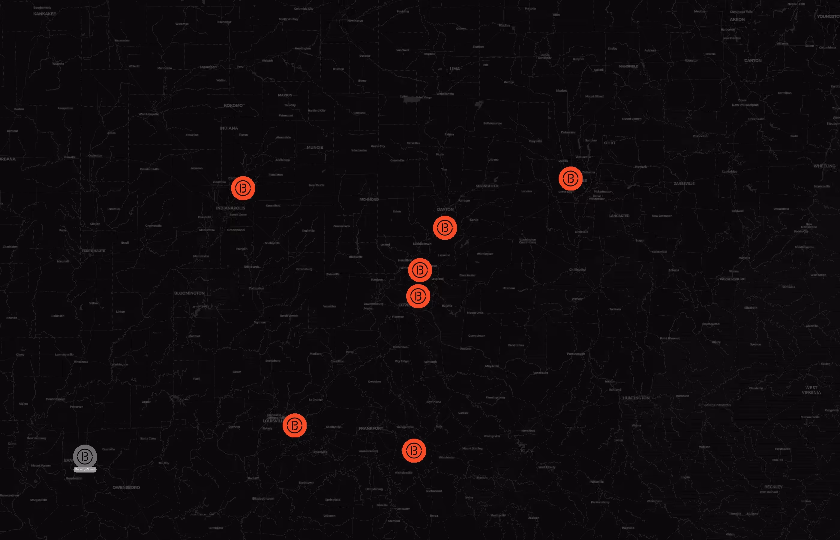 Breakout Games city distribution