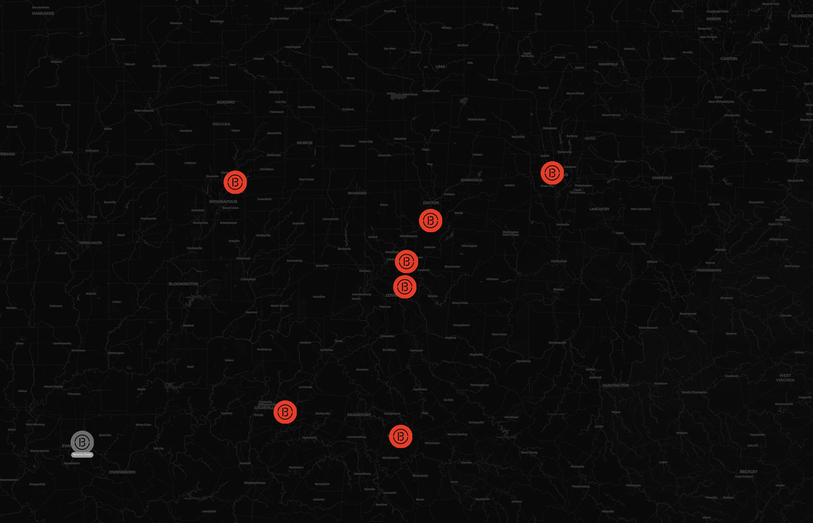 Breakout Games city distribution