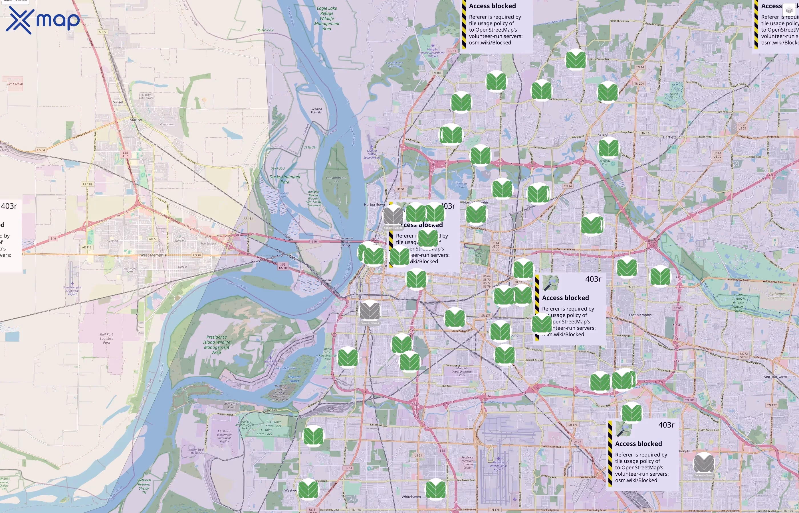 Memphis Parks traffic data