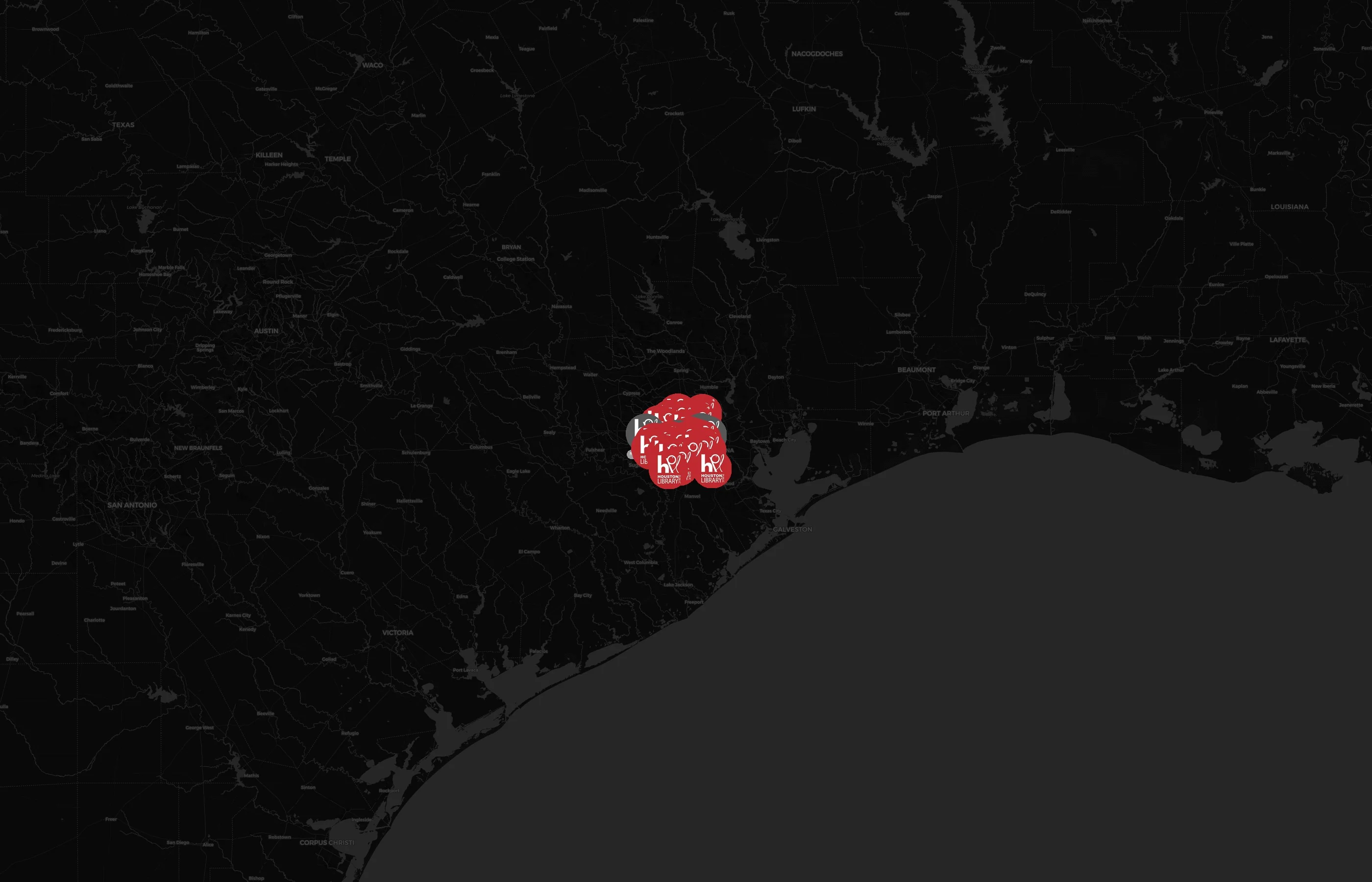 Houston Public Library city distribution