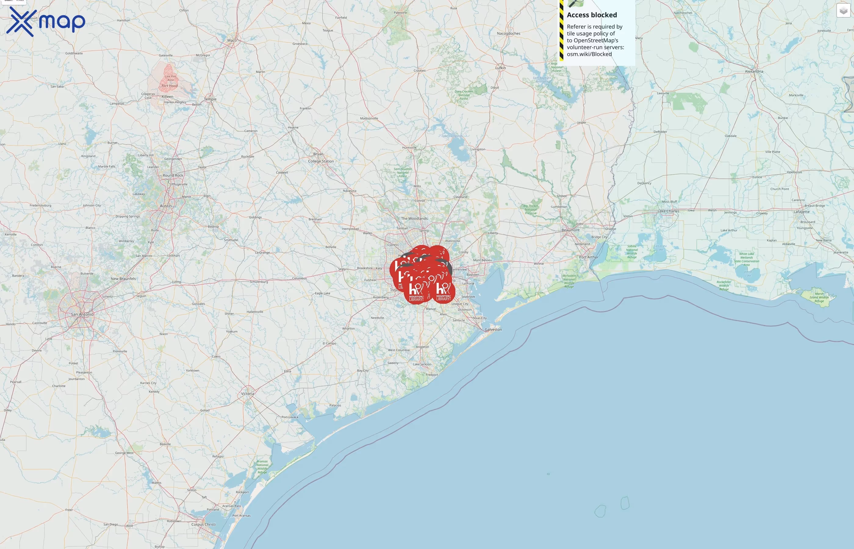 Houston Public Library street hotspots