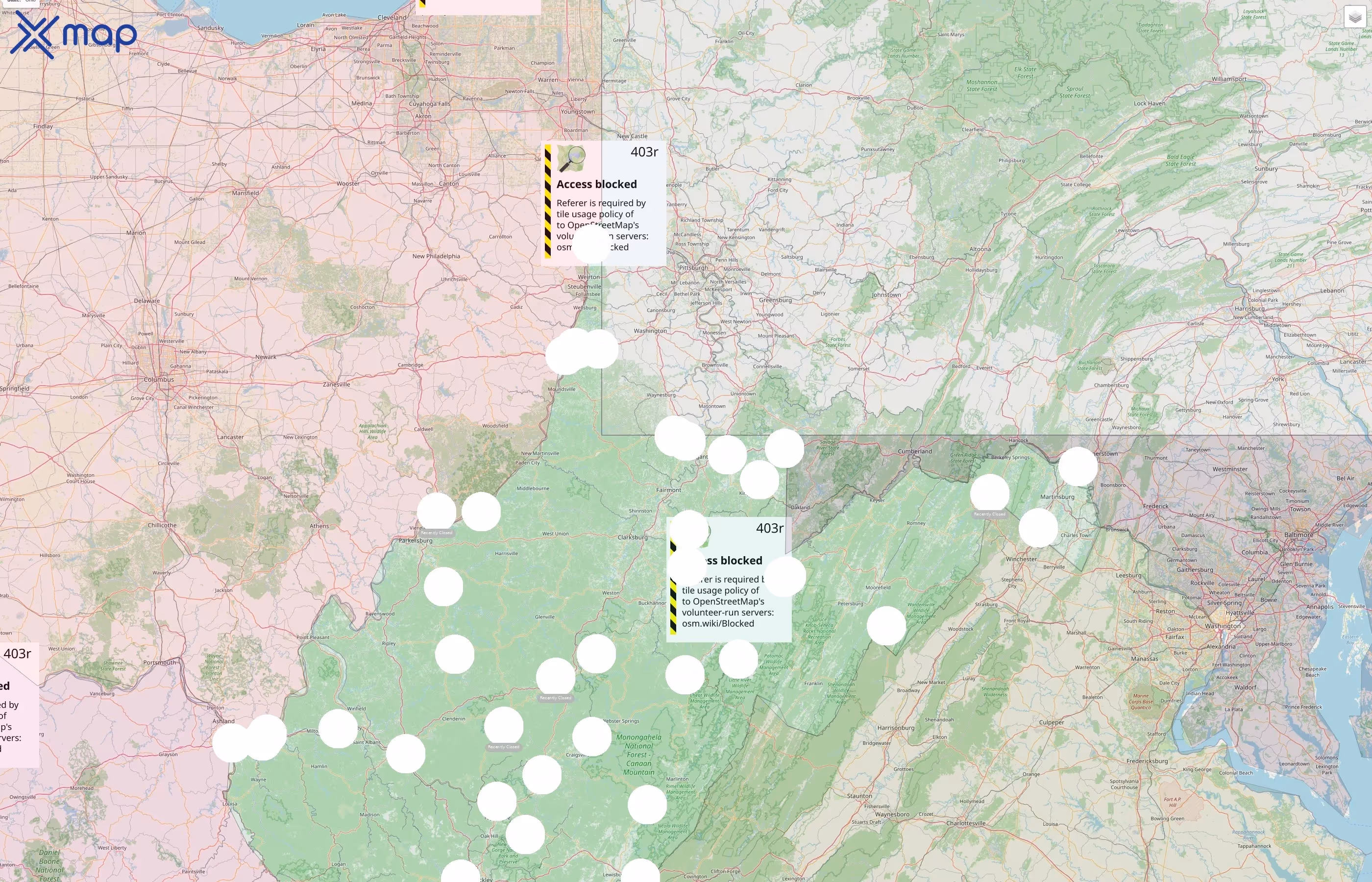 West Virginia Tourism street hotspots