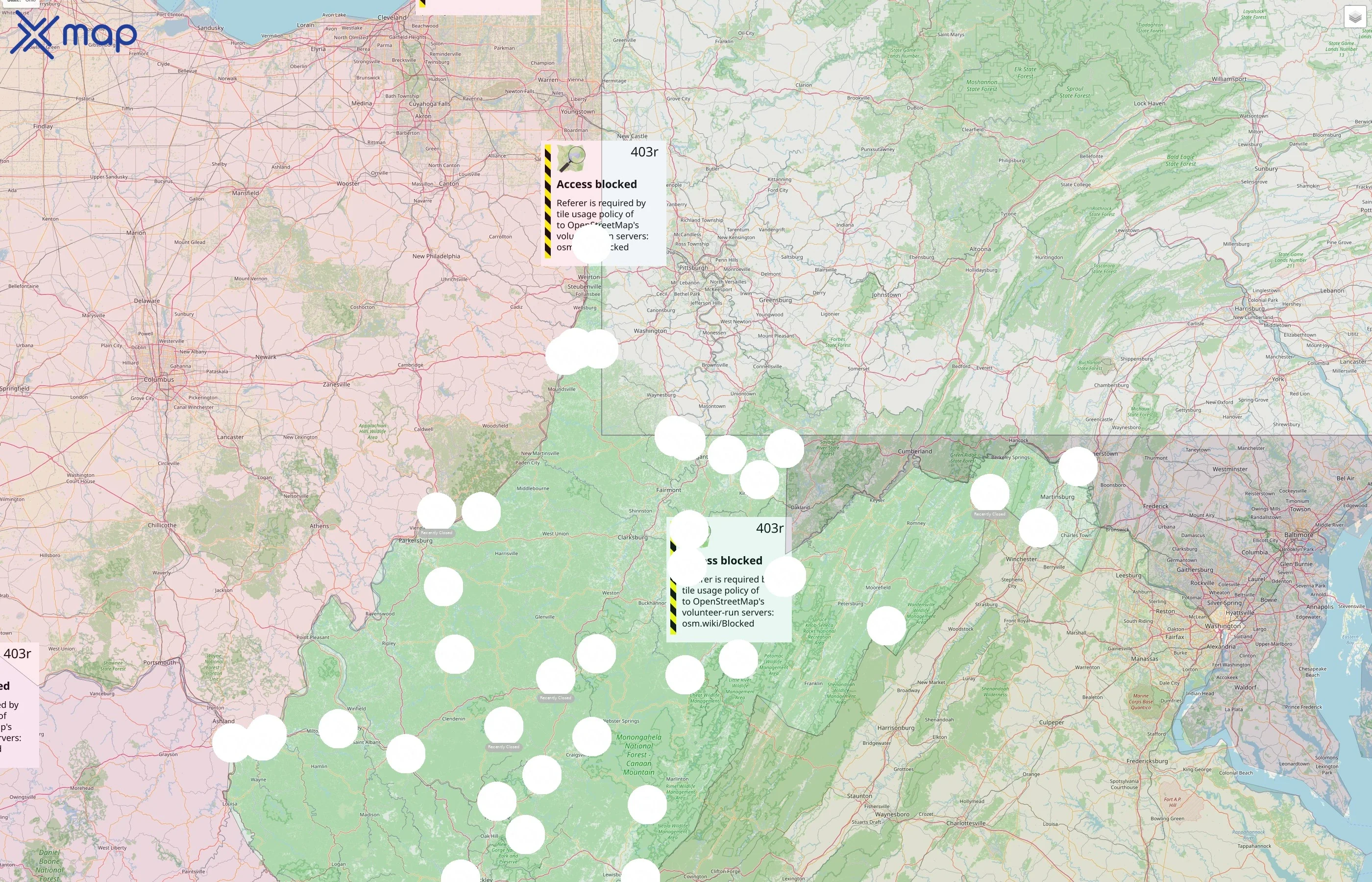 West Virginia Tourism street hotspots