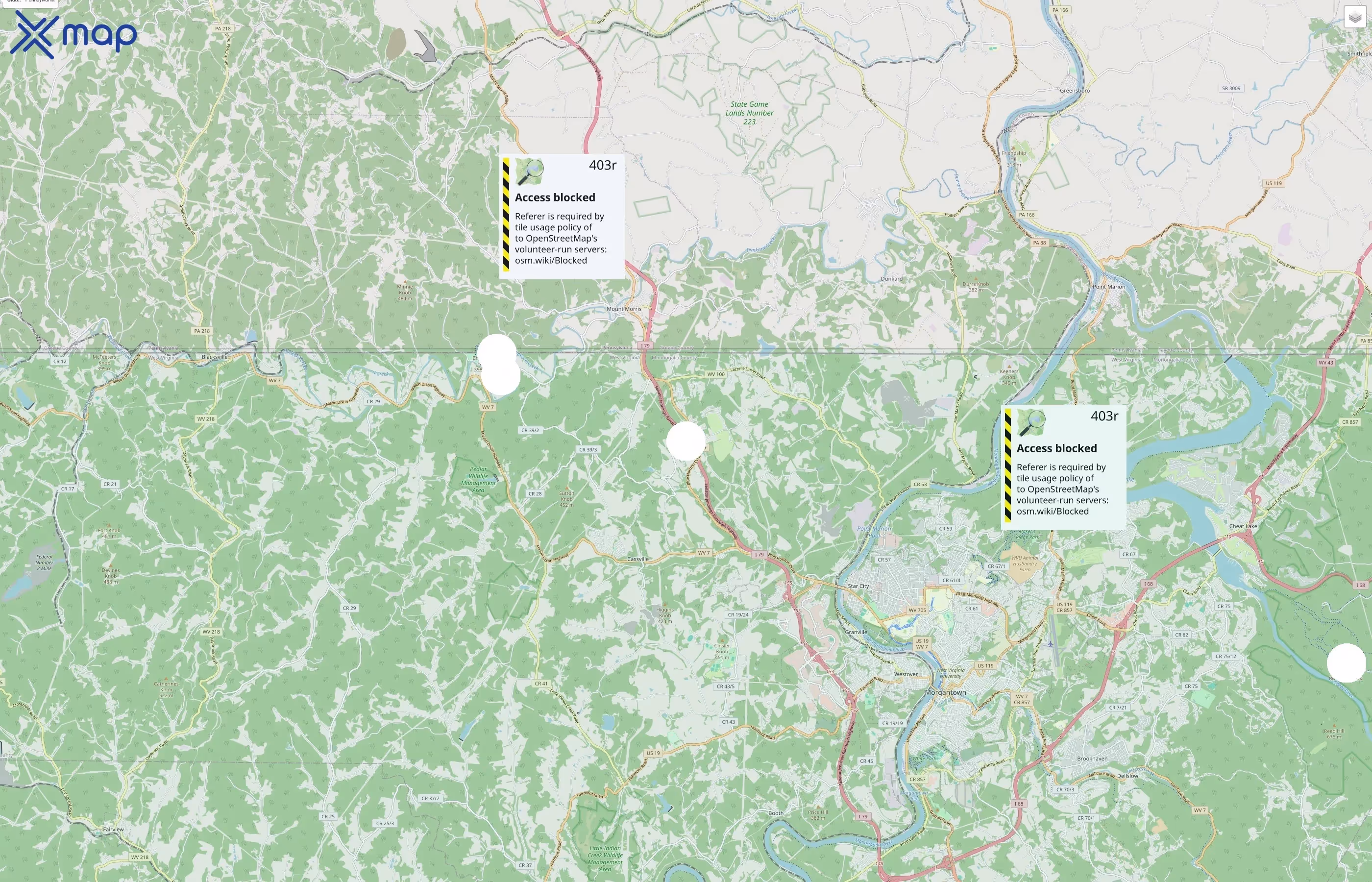 West Virginia Tourism traffic data