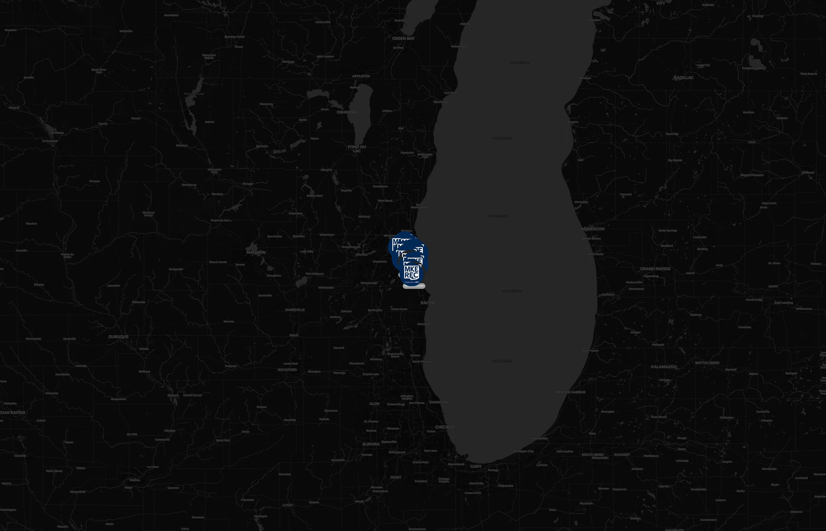 Milwaukee Recreation city distribution