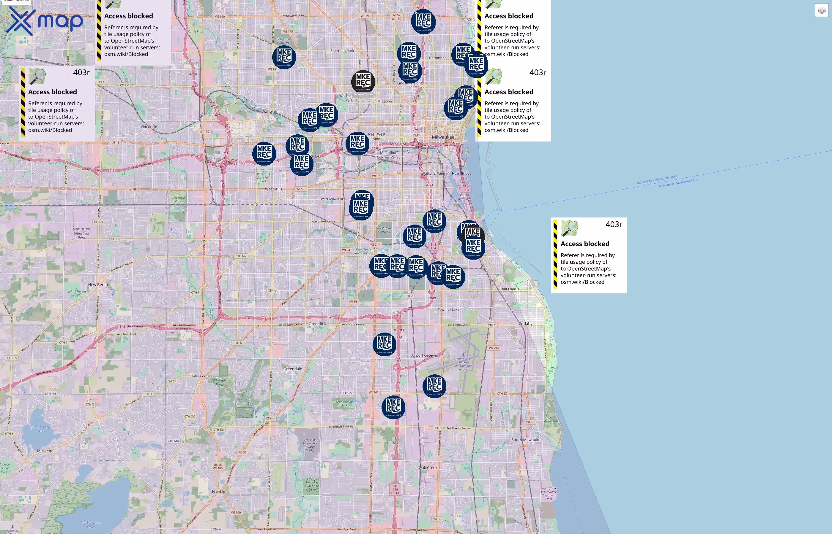 Milwaukee Recreation traffic data