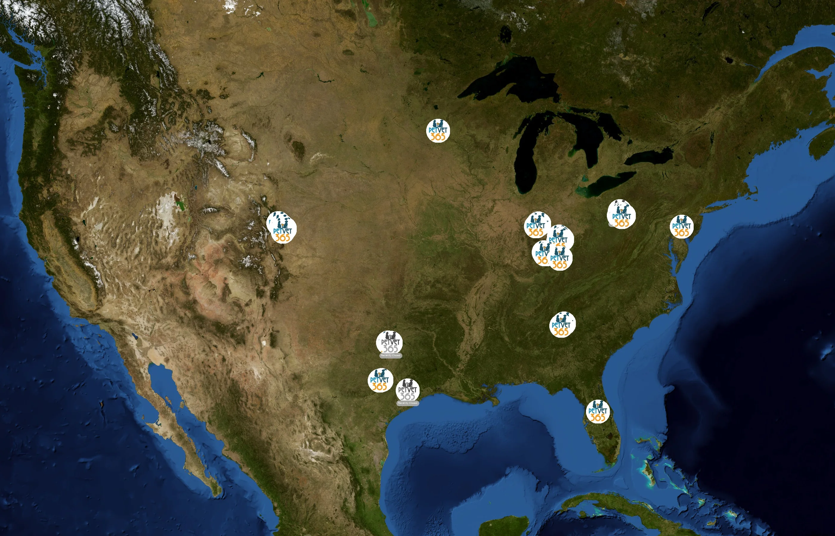 PetVet365 state distribution