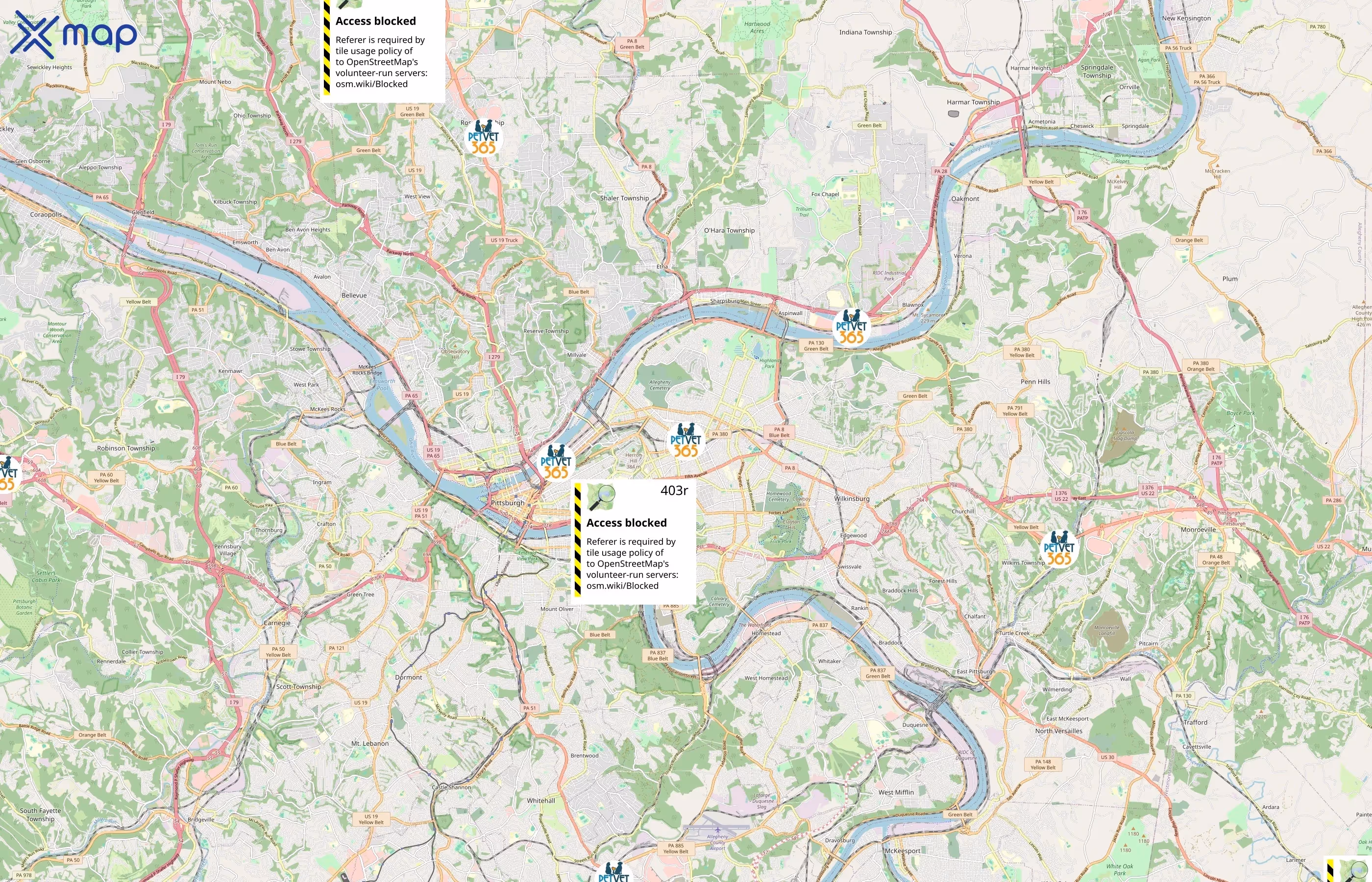 PetVet365 area coverage