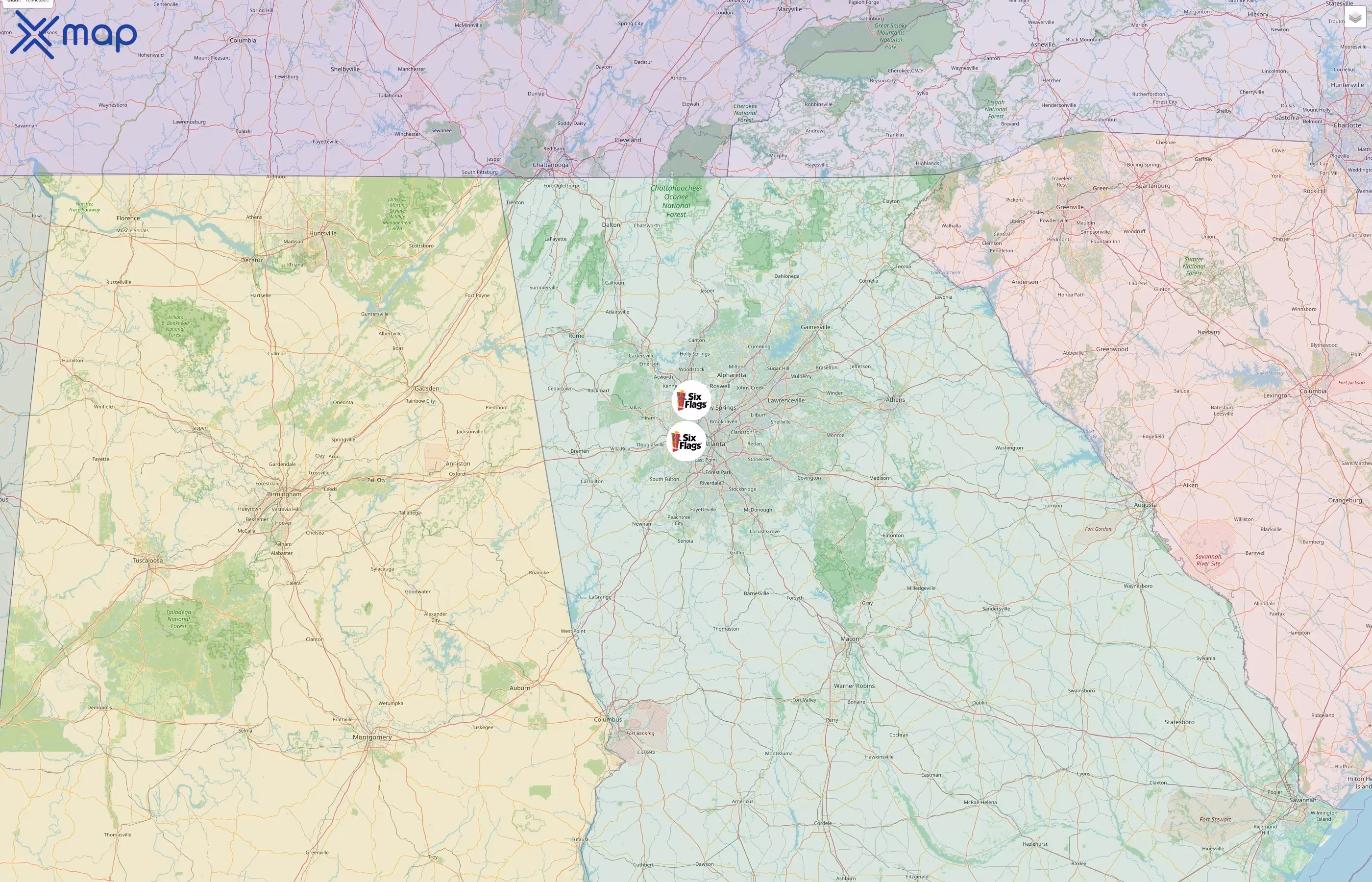 Six Flags street hotspots