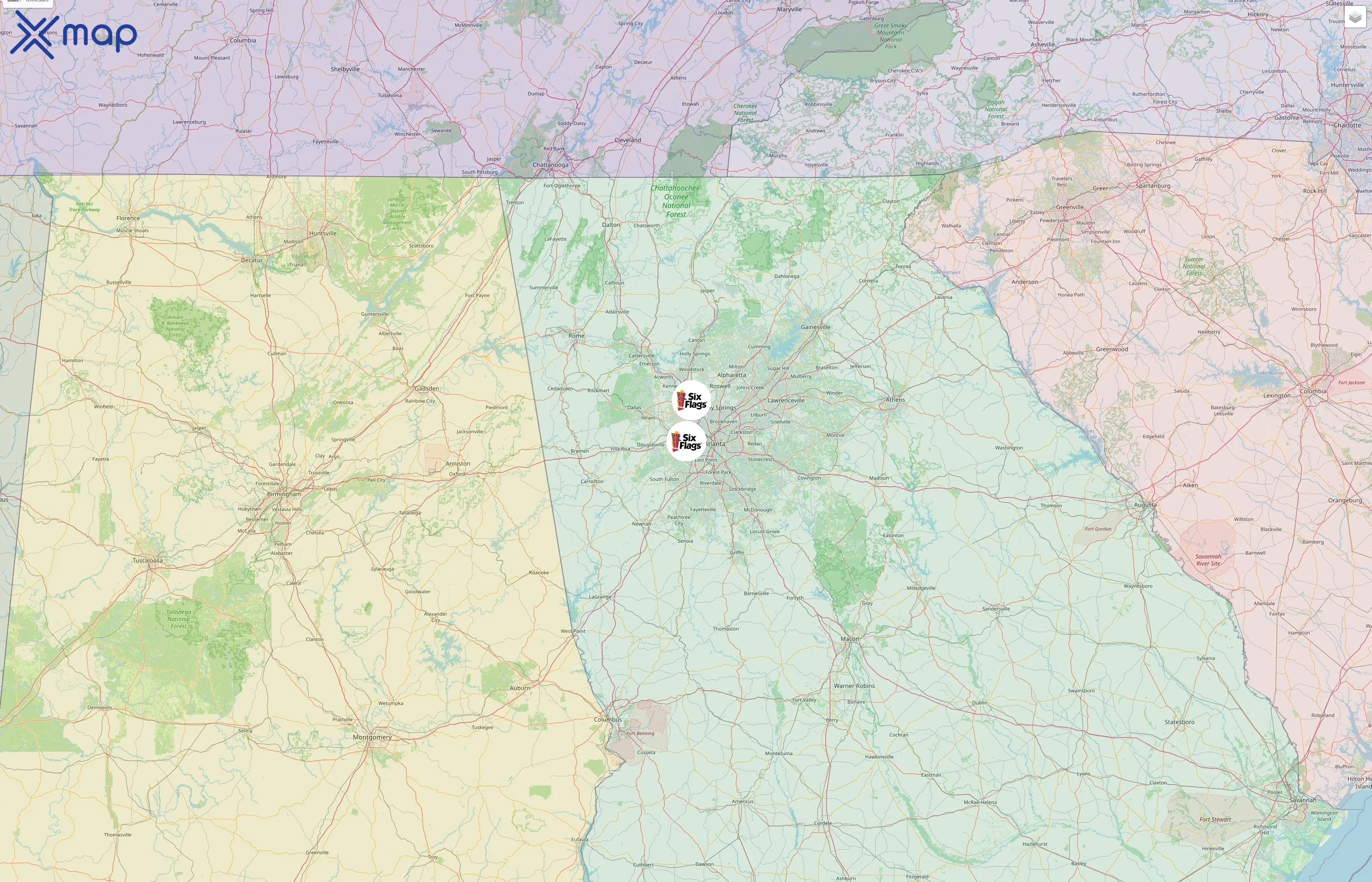 Six Flags street hotspots