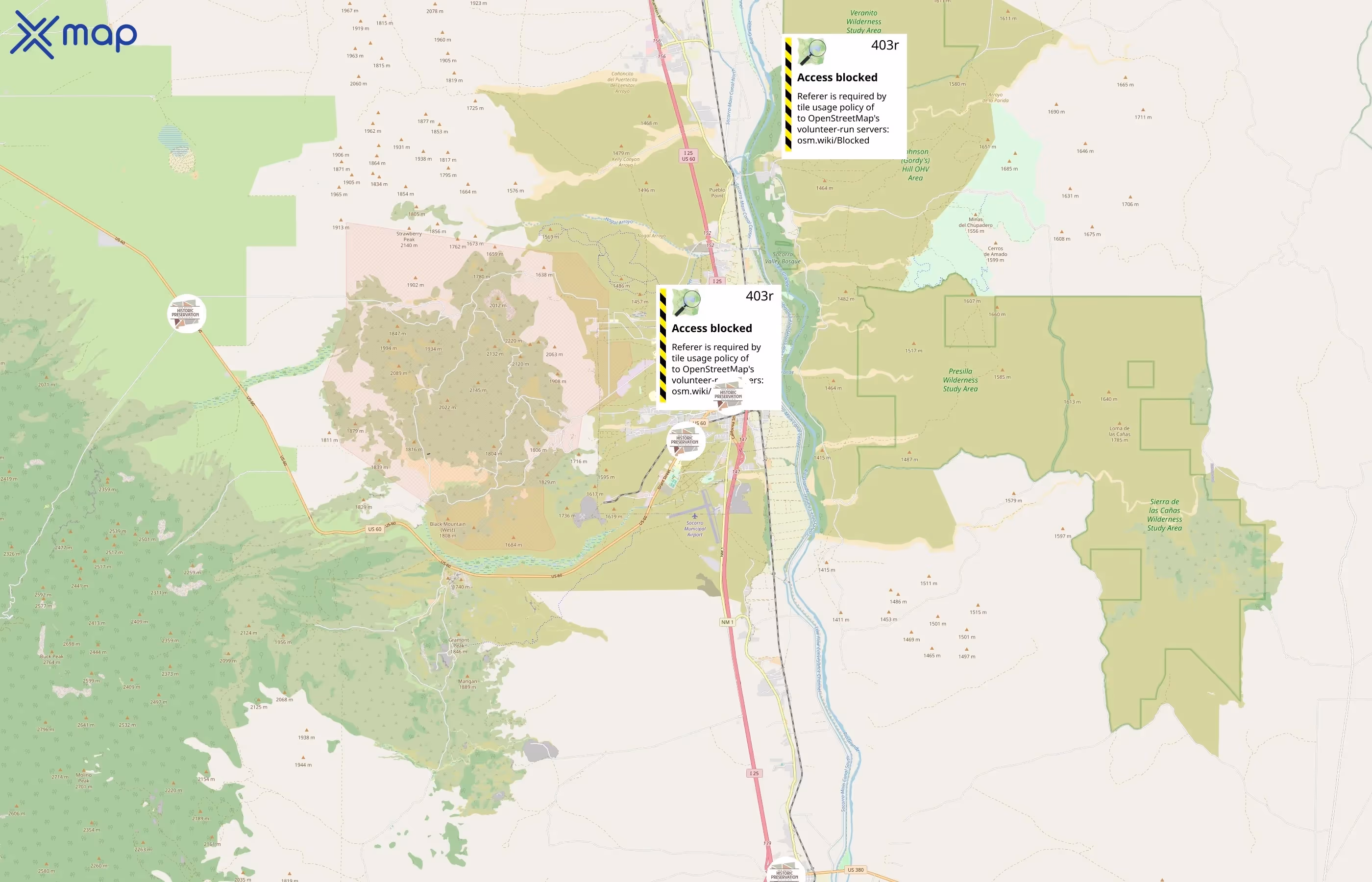 New Mexico Historic Preservation Division area coverage