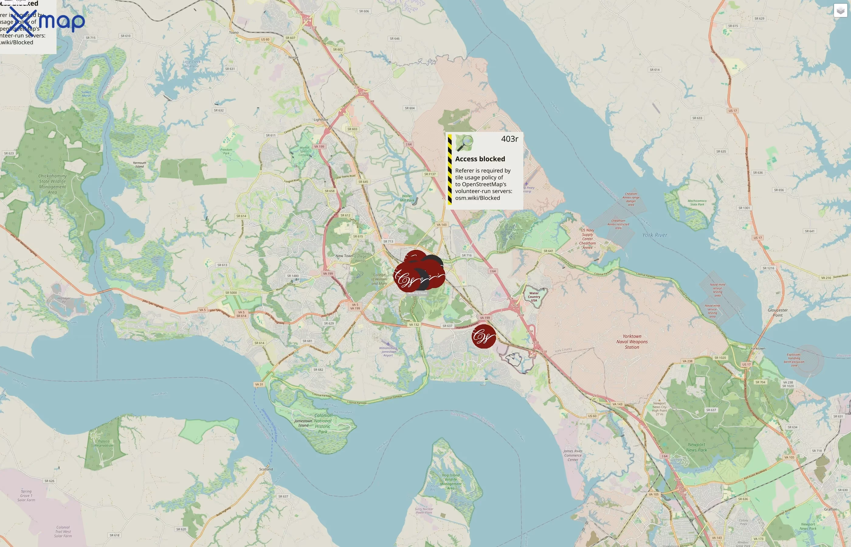 Colonial Williamsburg traffic data