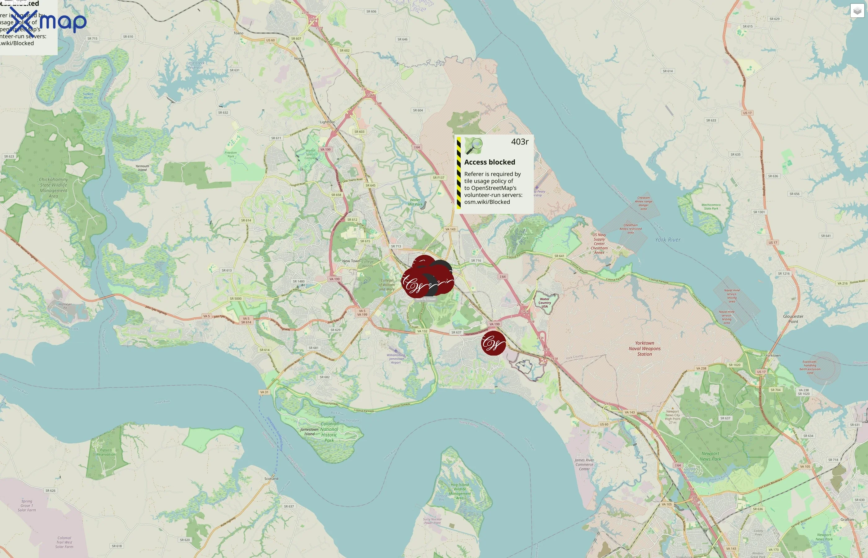 Colonial Williamsburg traffic data