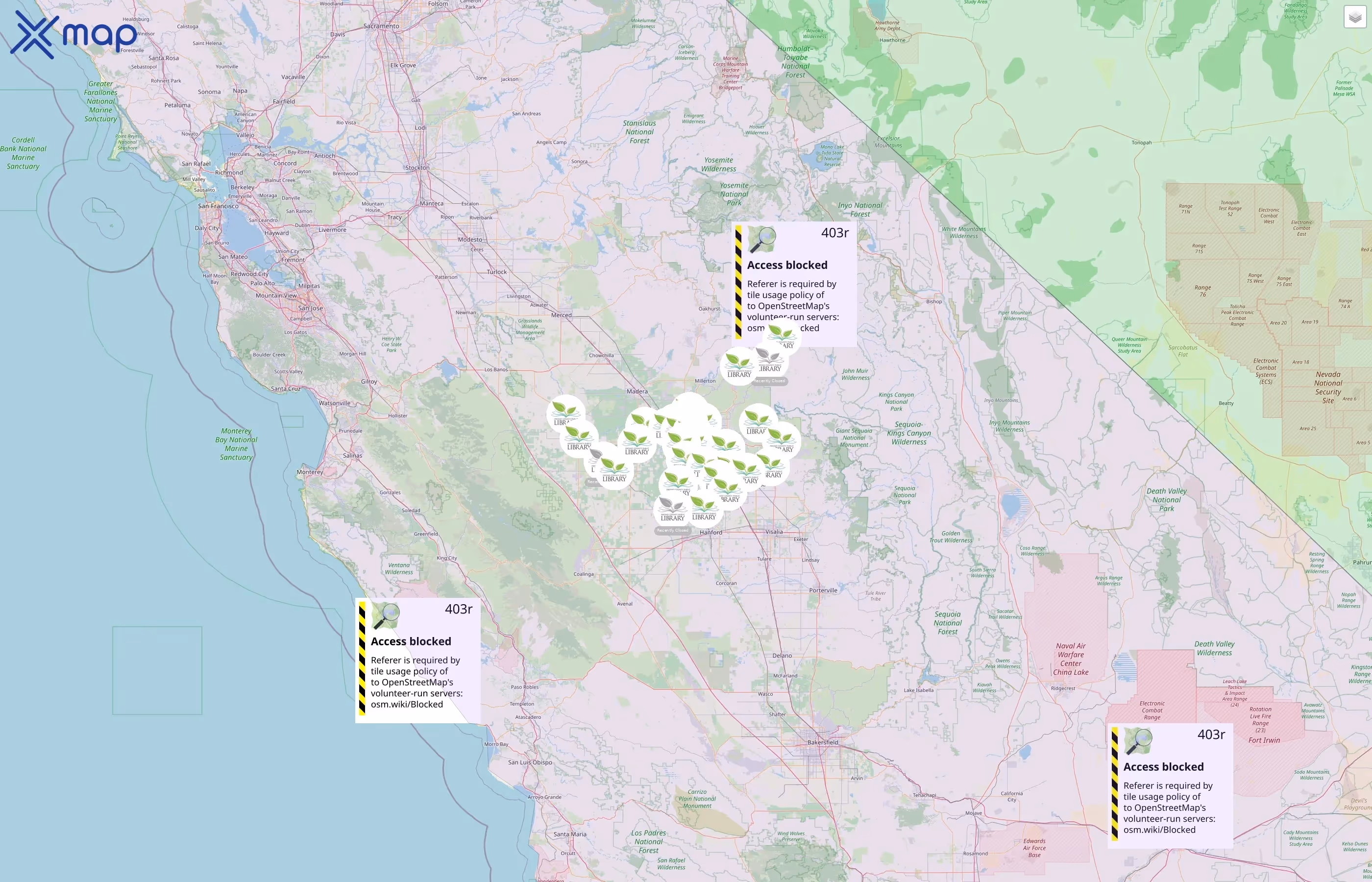 Fresno County Public Library street hotspots