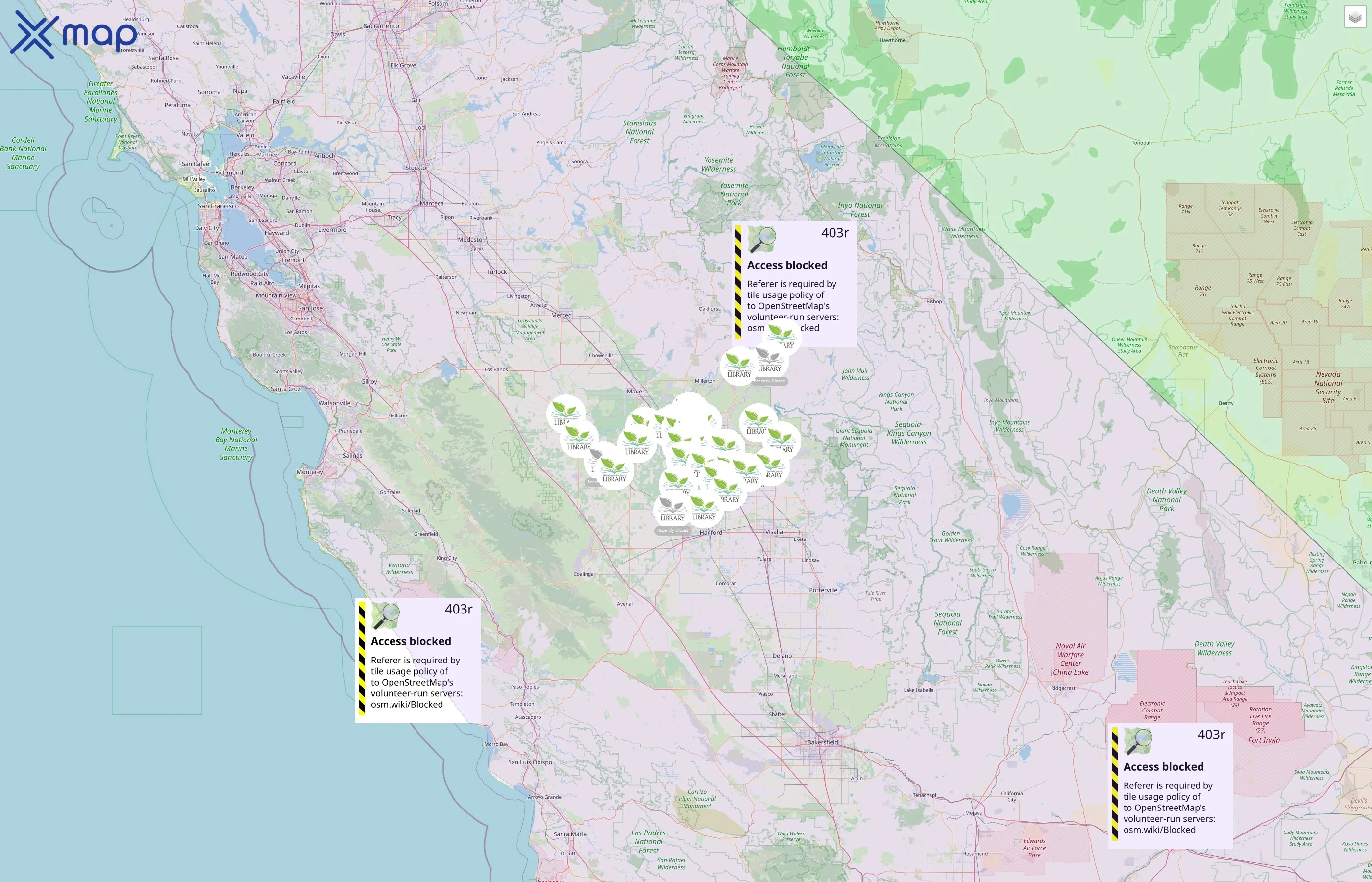 Fresno County Public Library street hotspots