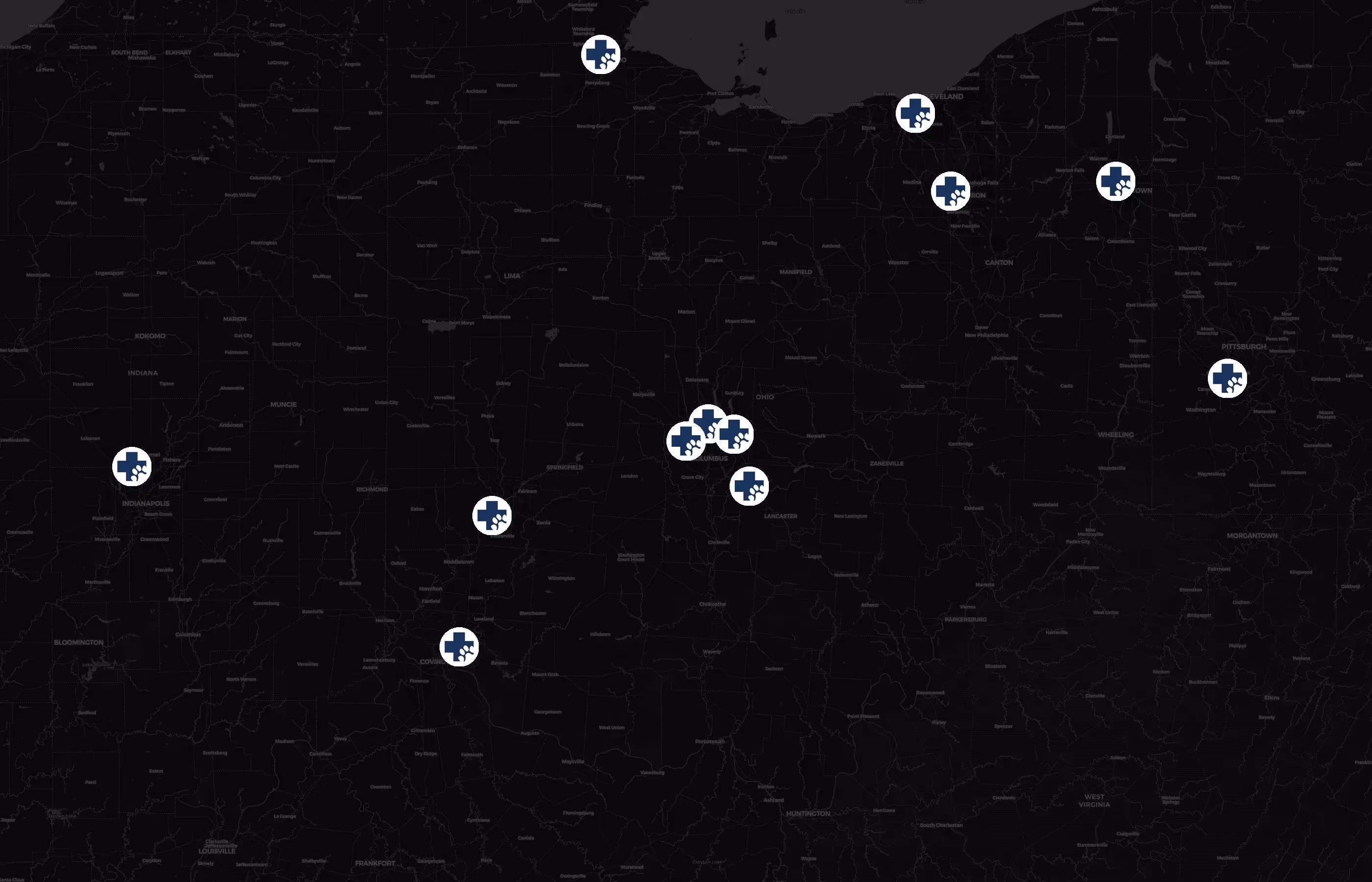 MedVet city distribution