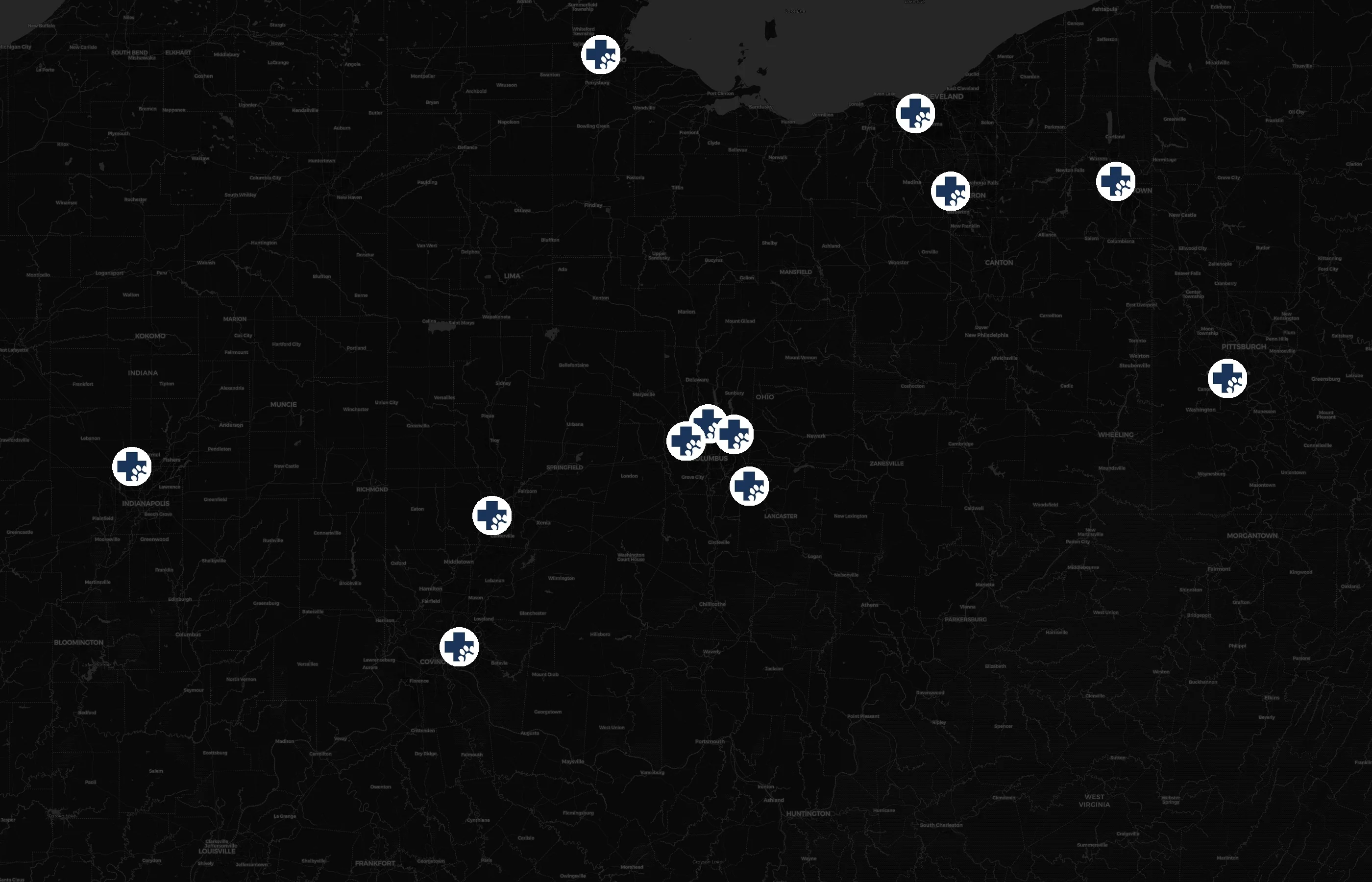 MedVet city distribution