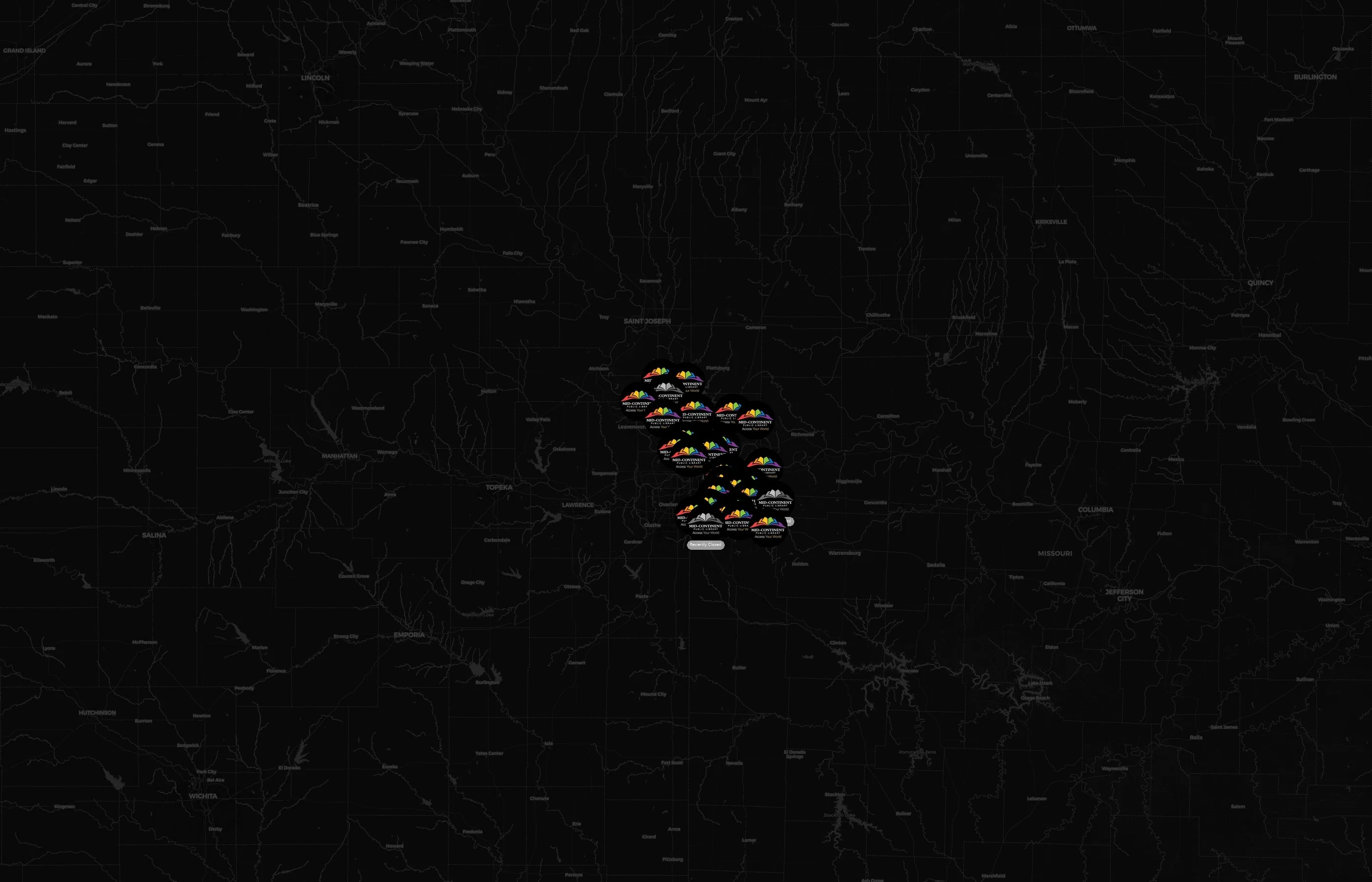 Mid-Continent Public Library city distribution