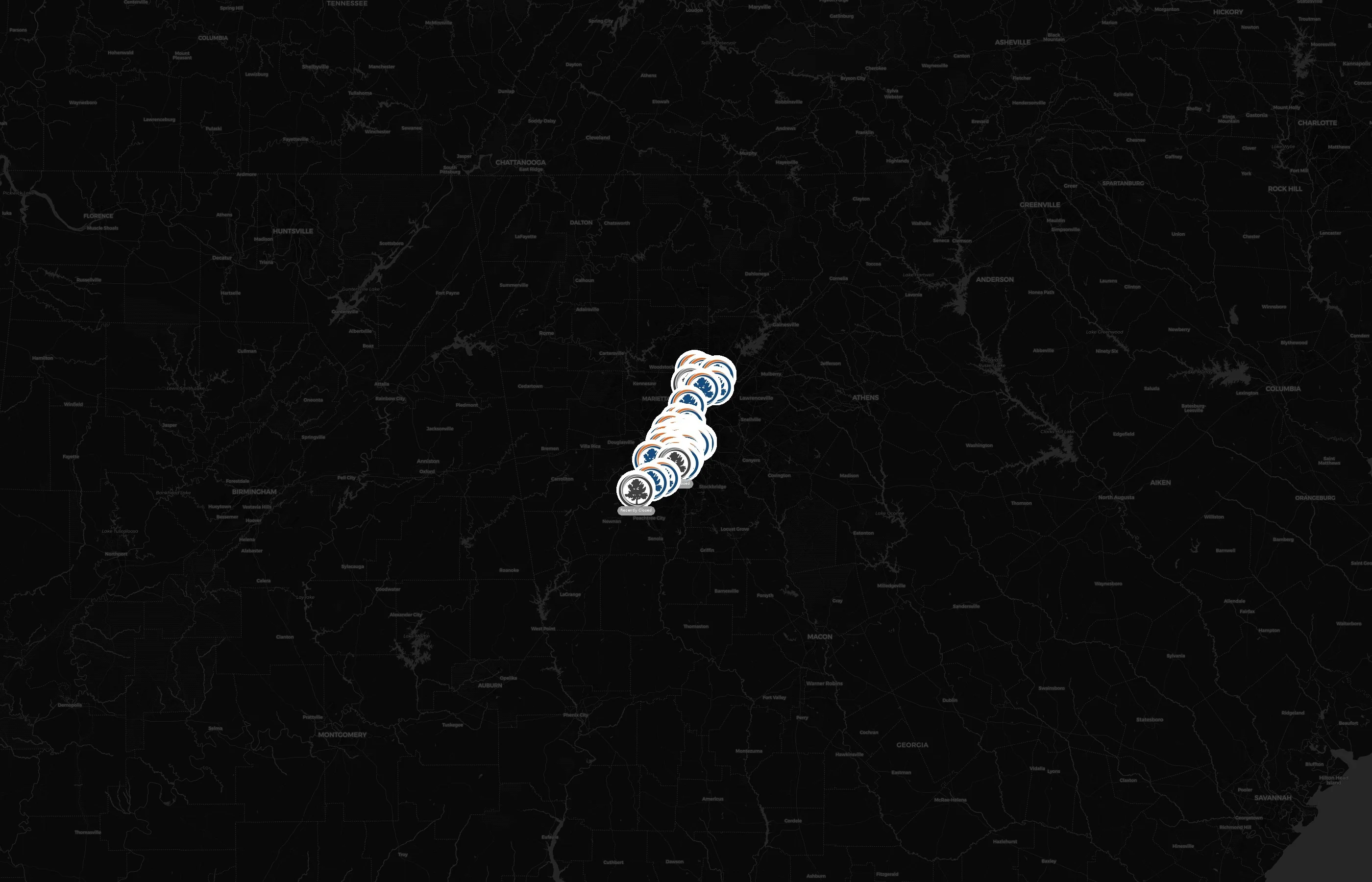 Fulton County Library System city distribution