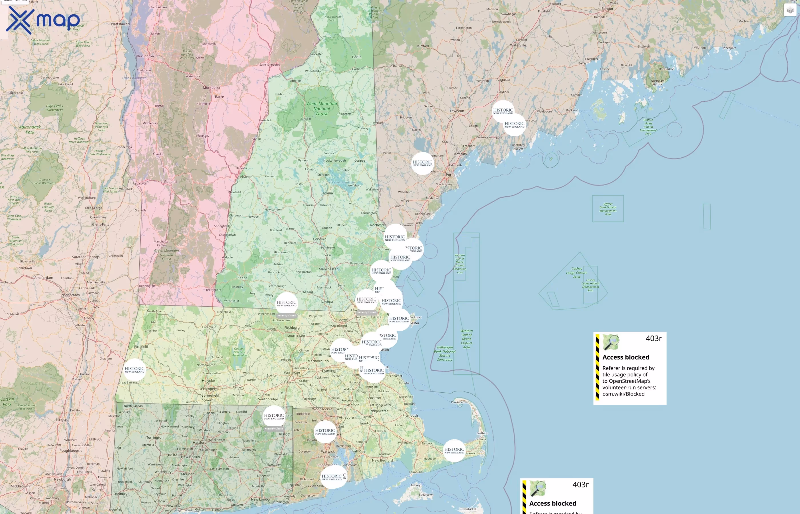 Historic New England street hotspots