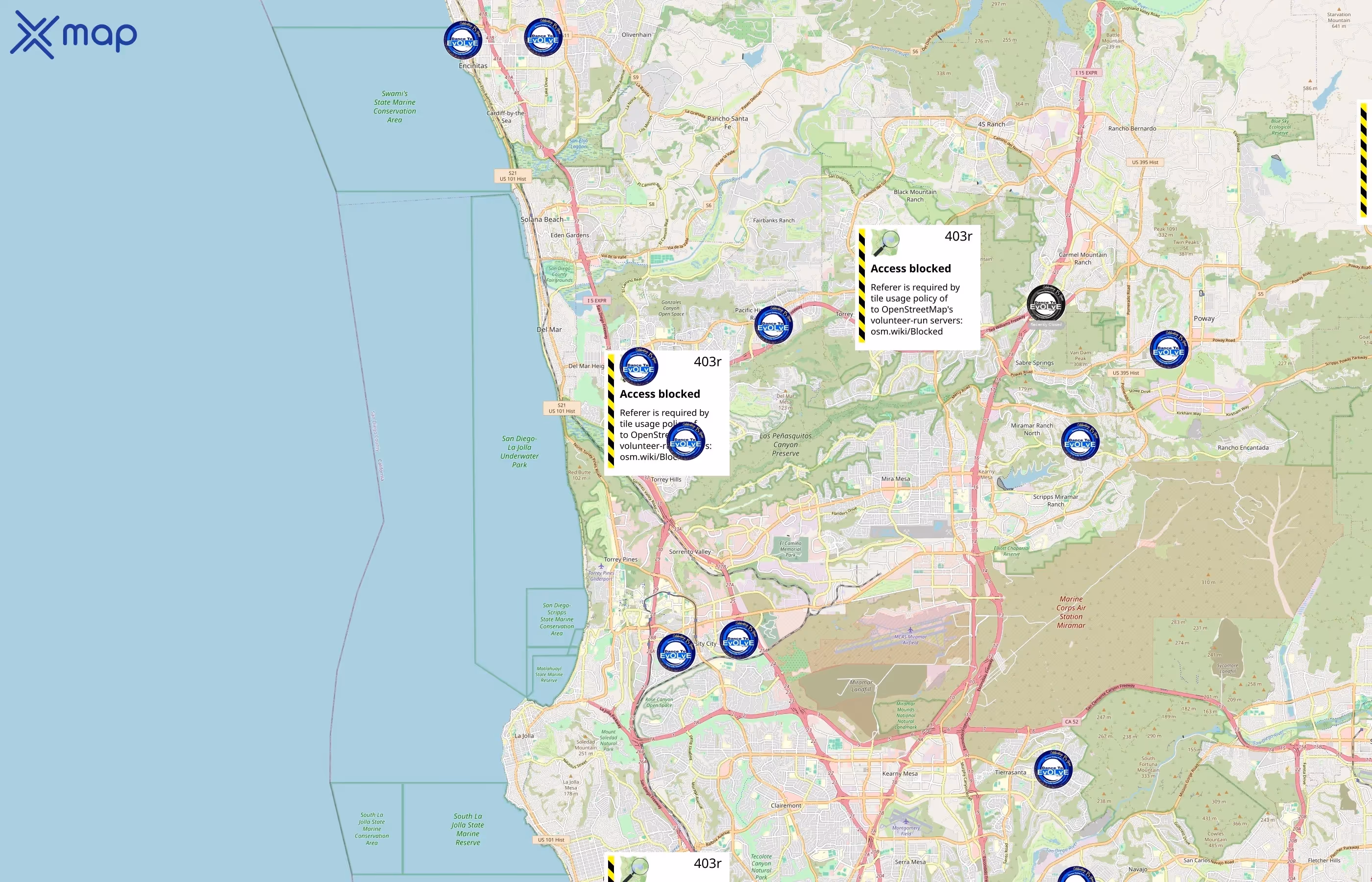 Dance To EvOLvE area coverage