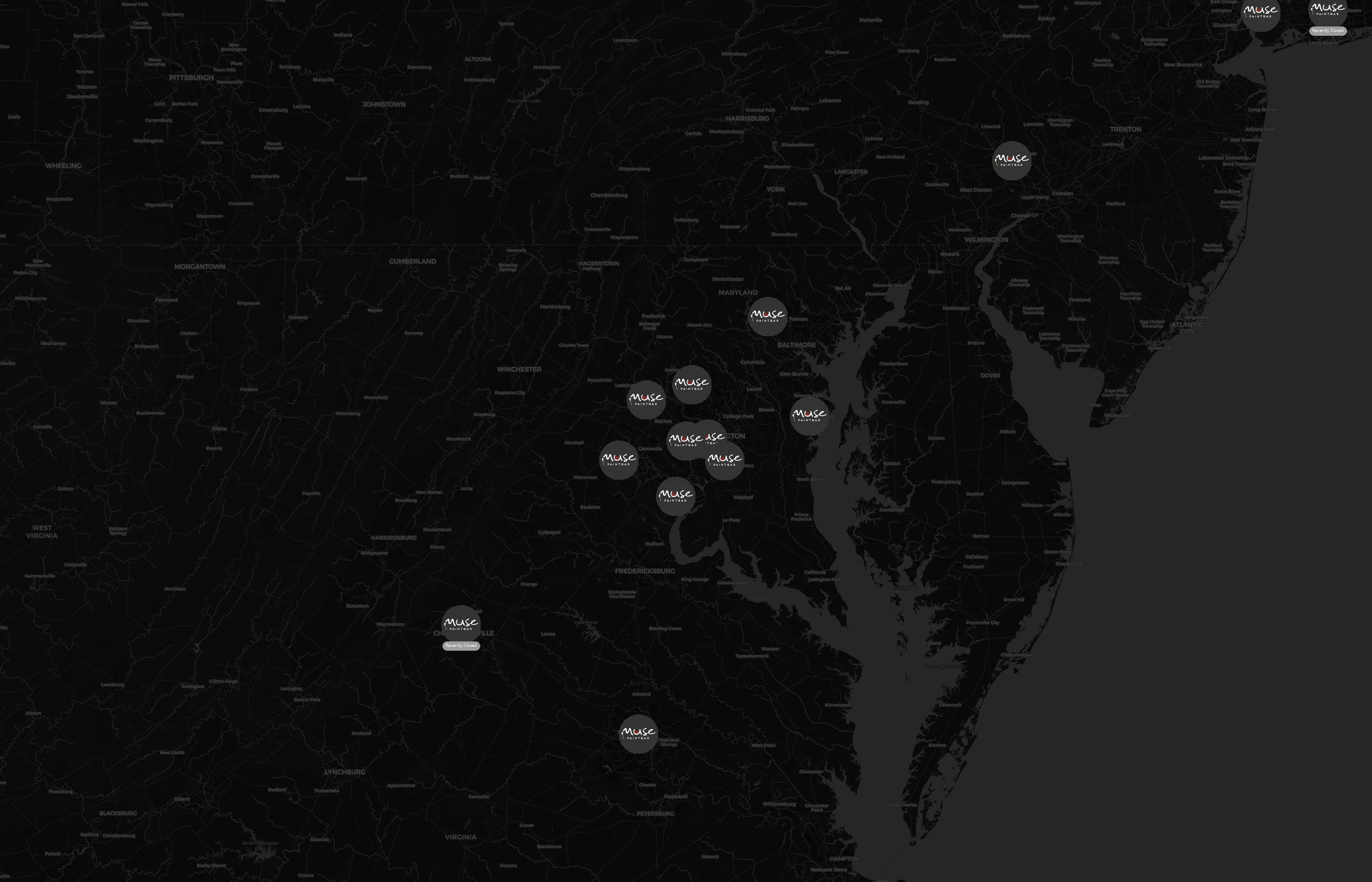 Muse Paintbar city distribution