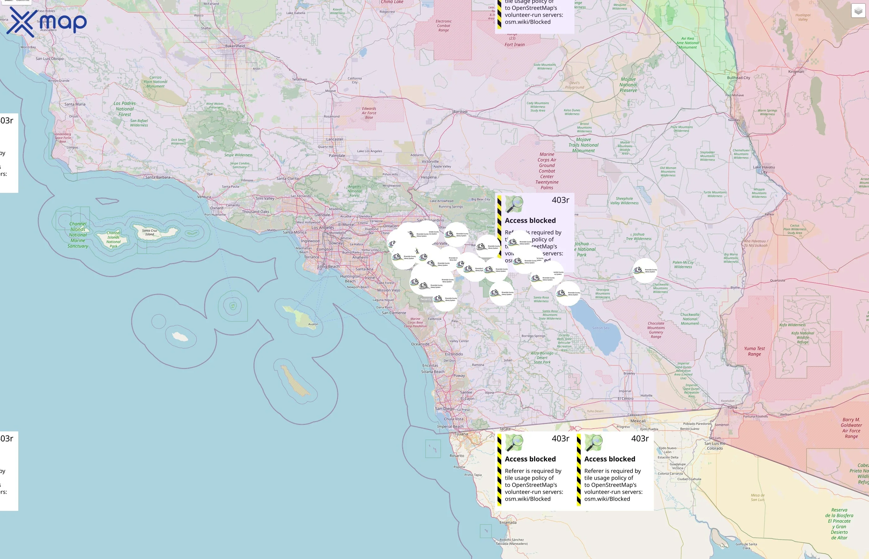 Riverside County Library System street hotspots
