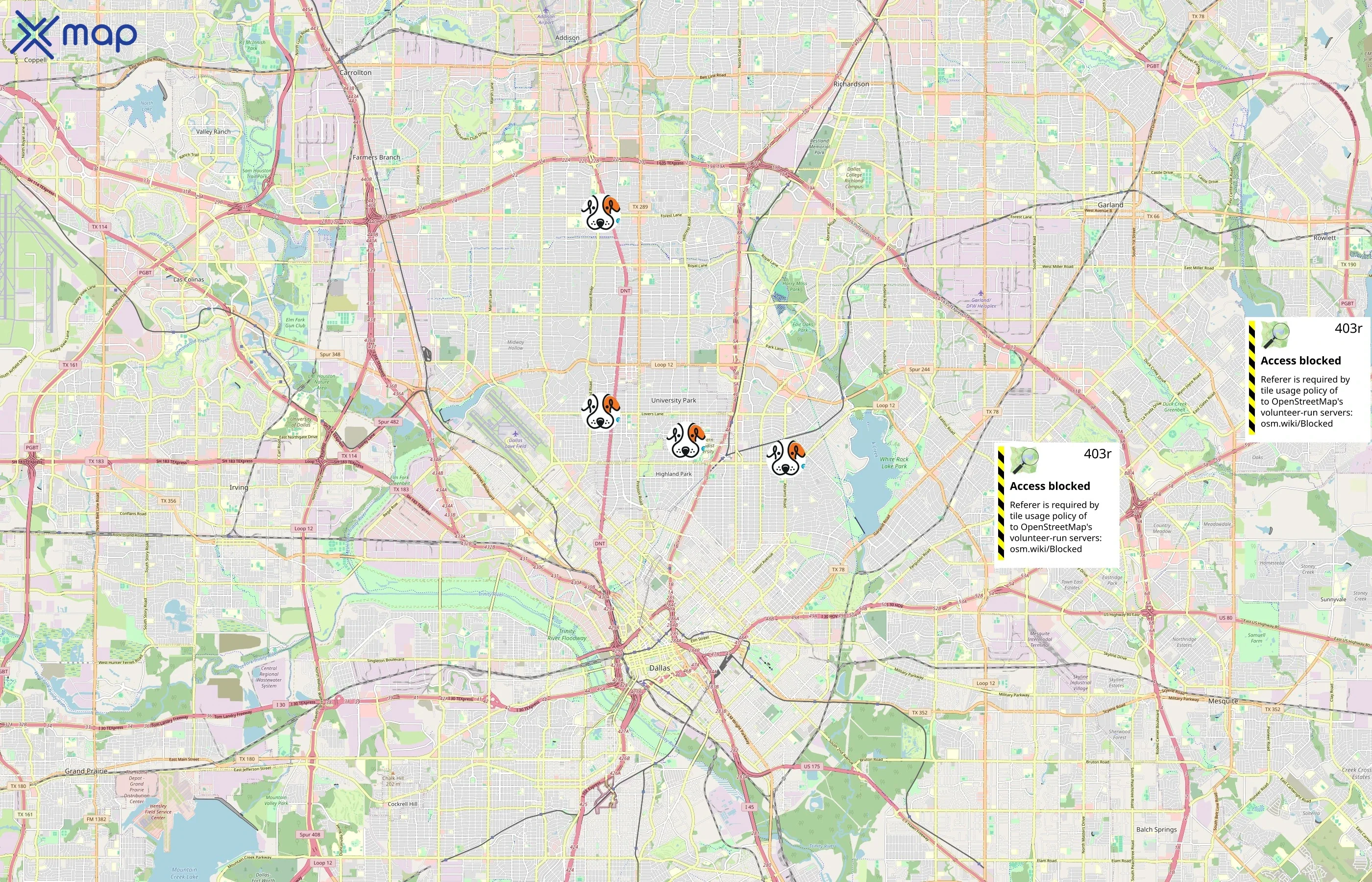 Petbar area coverage