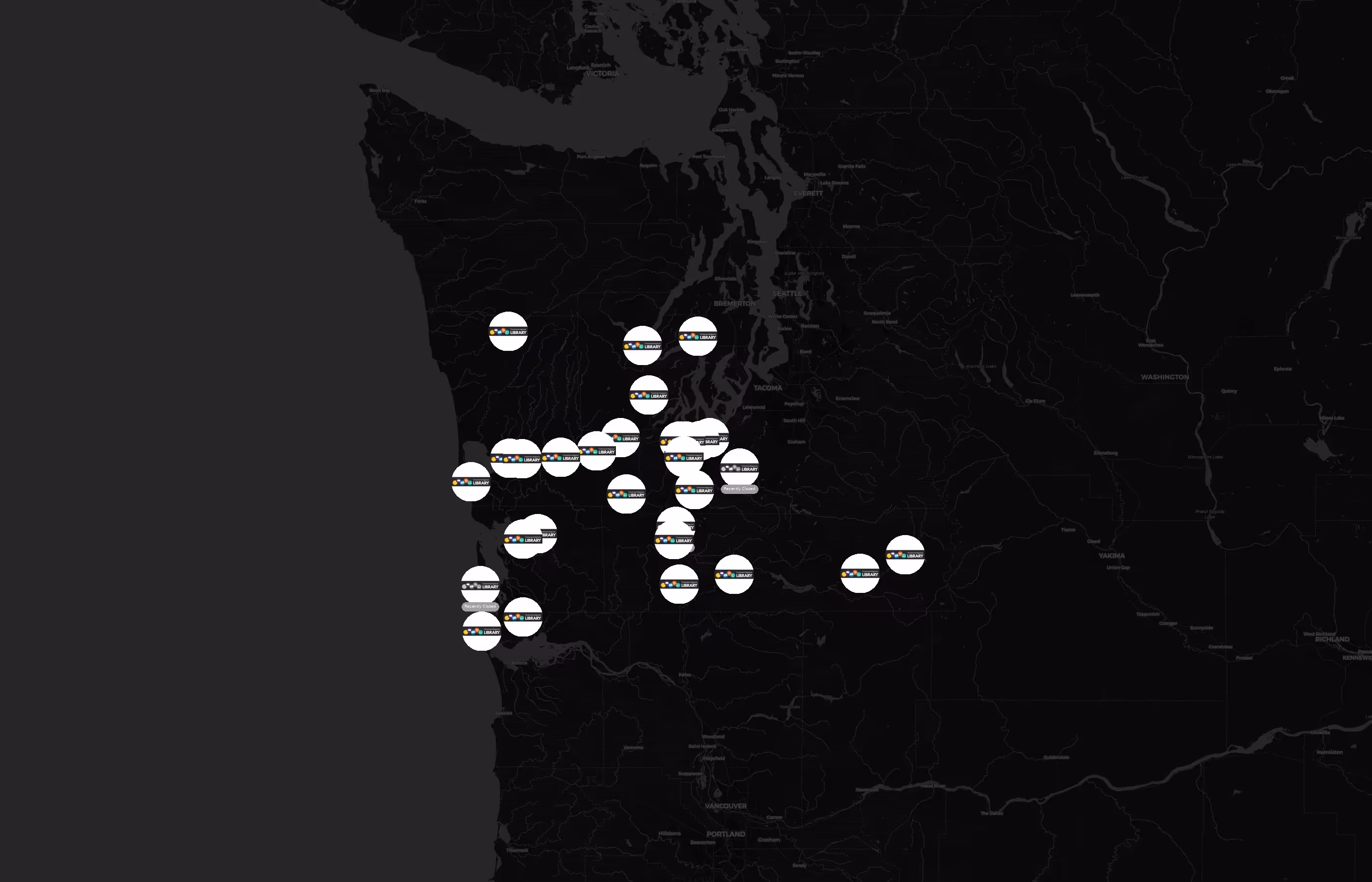 Timberland Regional Library city distribution
