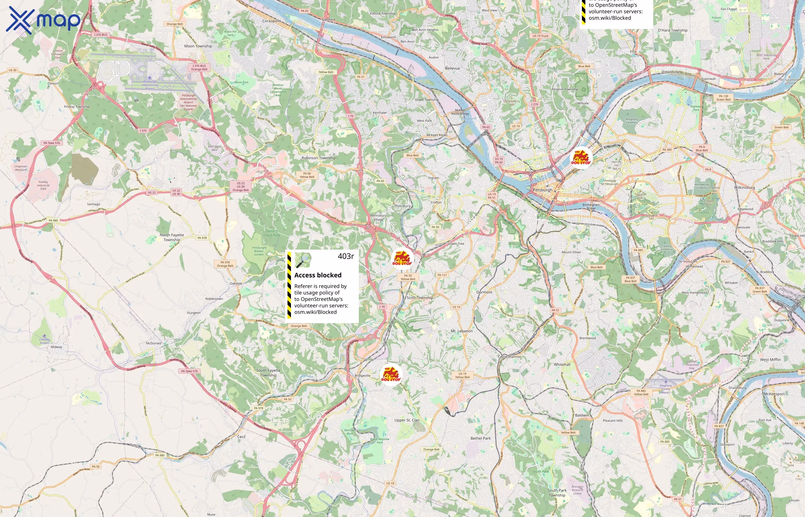 The Dog Stop area coverage