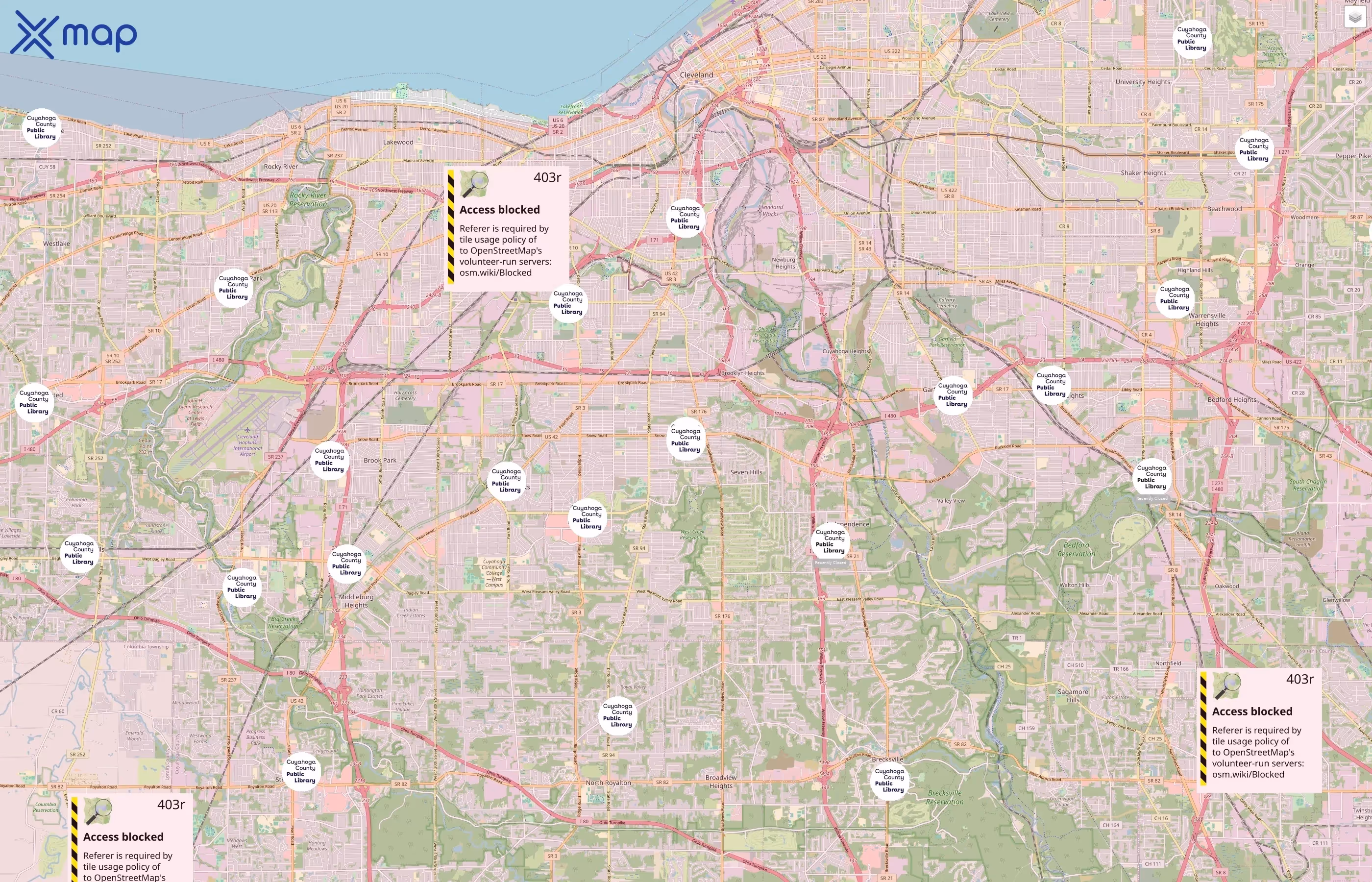 Cuyahoga County Public Library traffic data