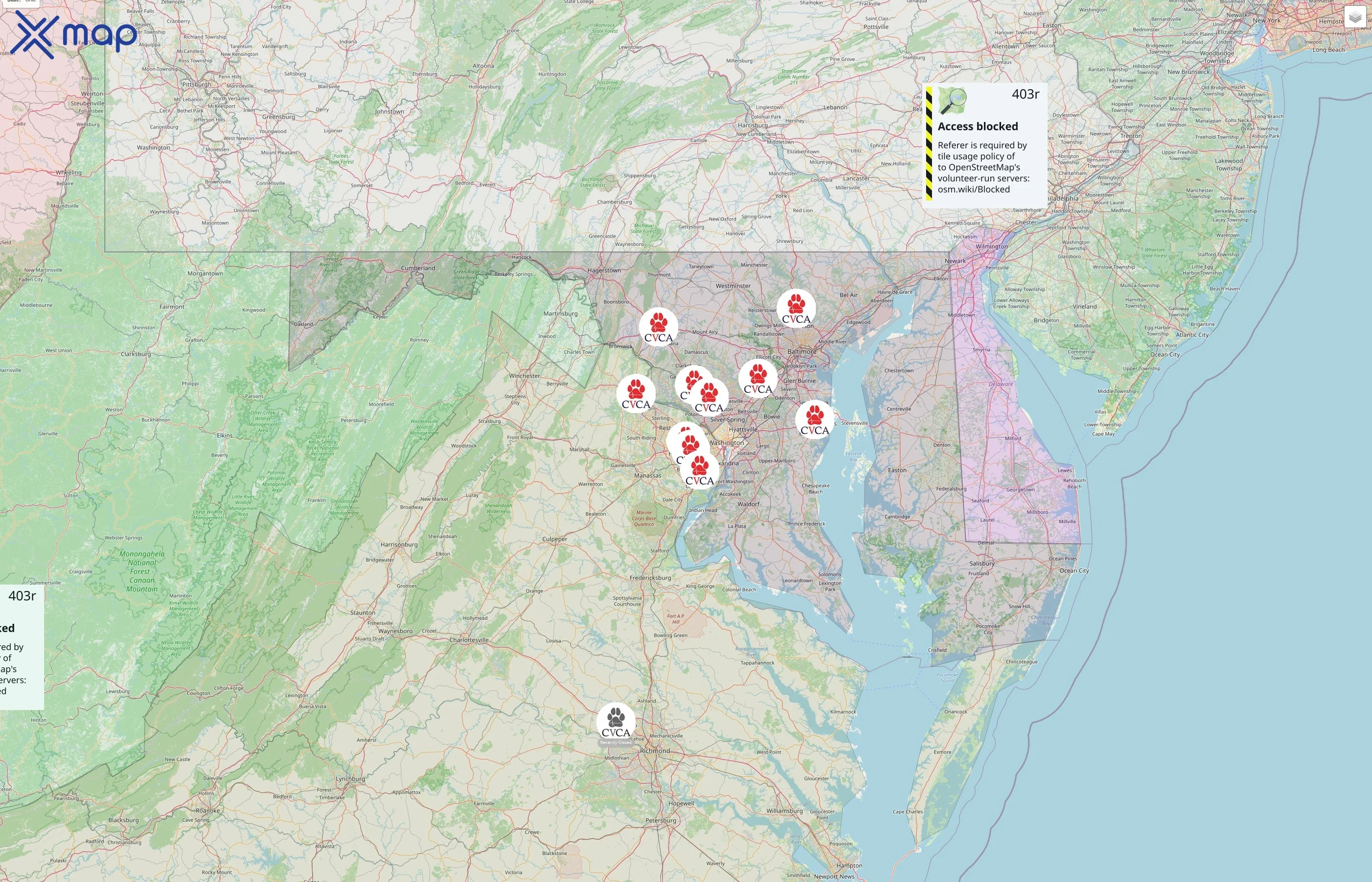 CVCA Cardiac Care for Pets street hotspots