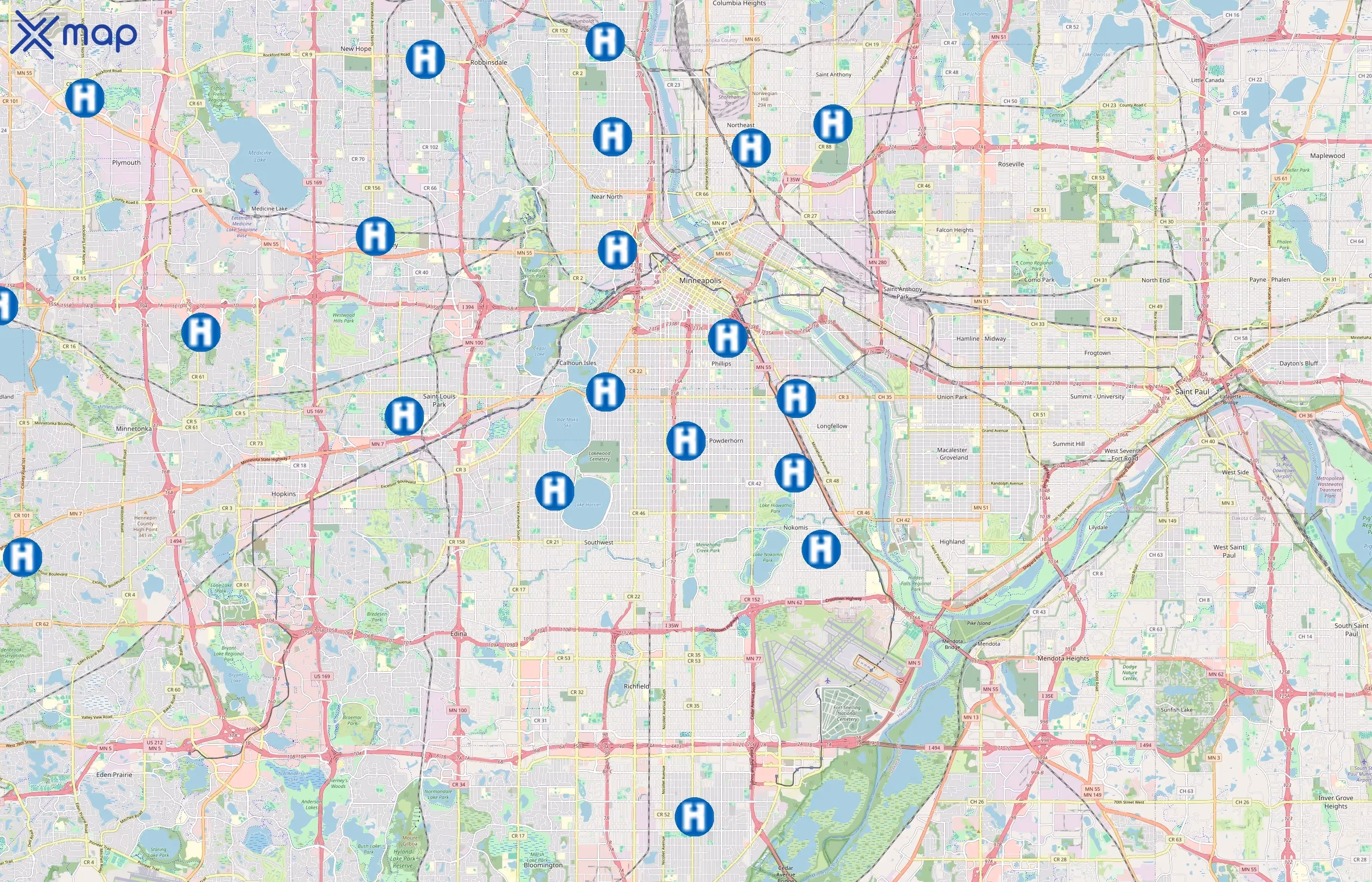 Hennepin County Library area coverage