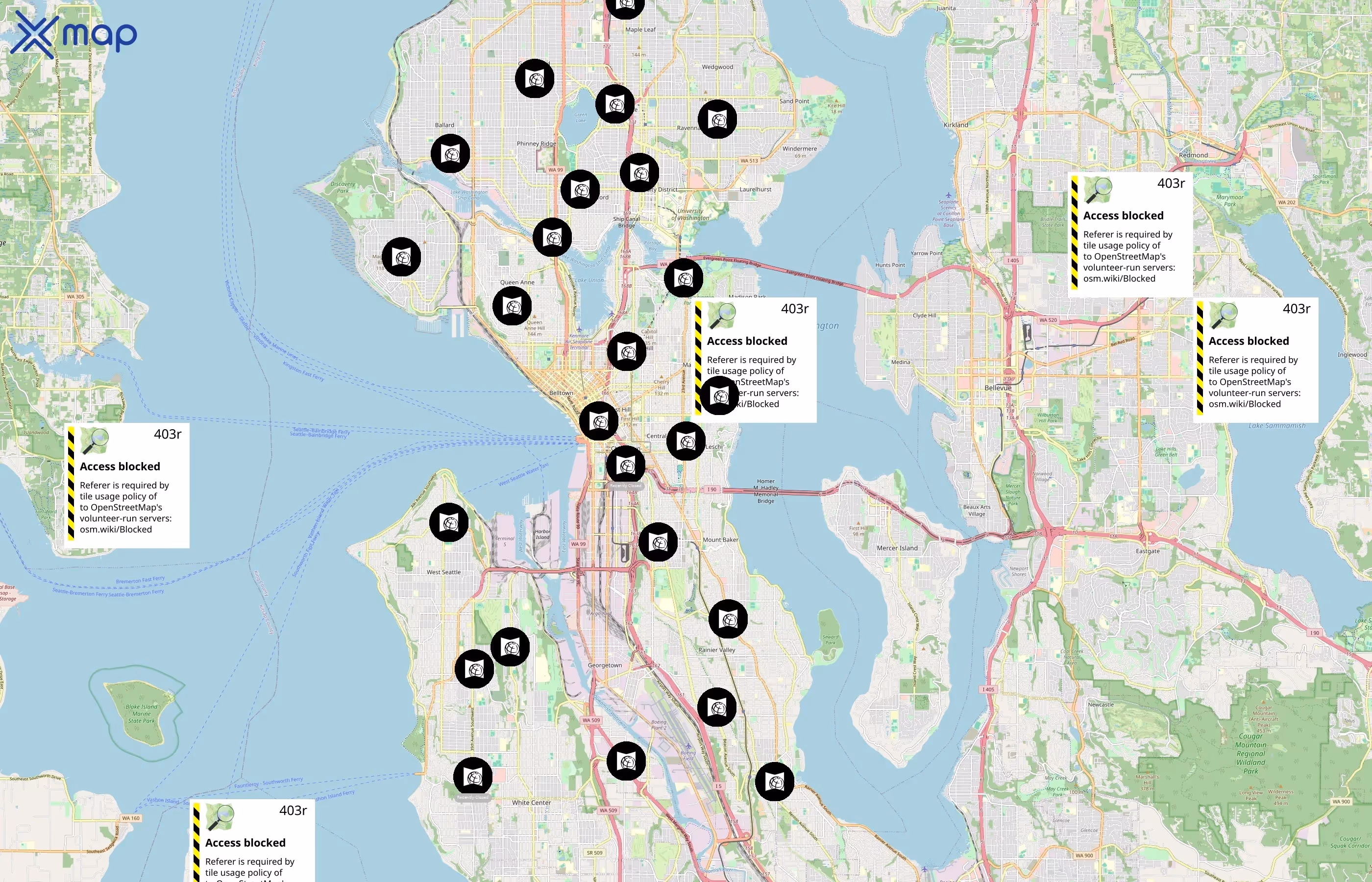 The Seattle Public Library area coverage
