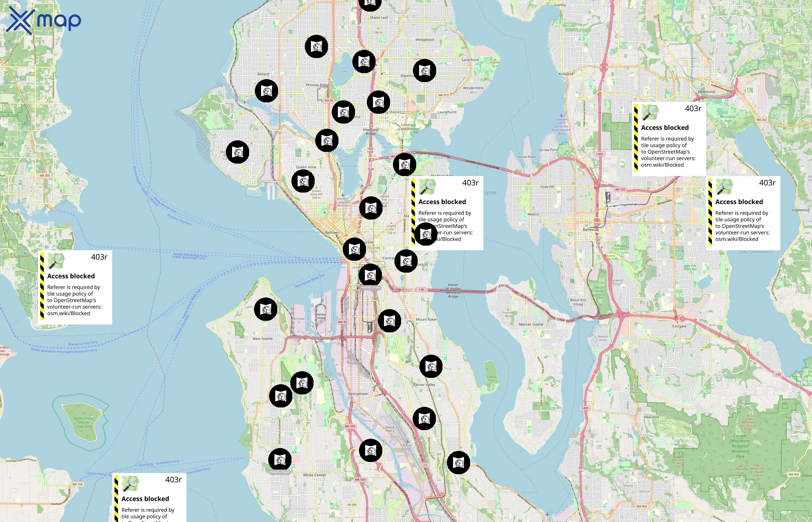 The Seattle Public Library area coverage