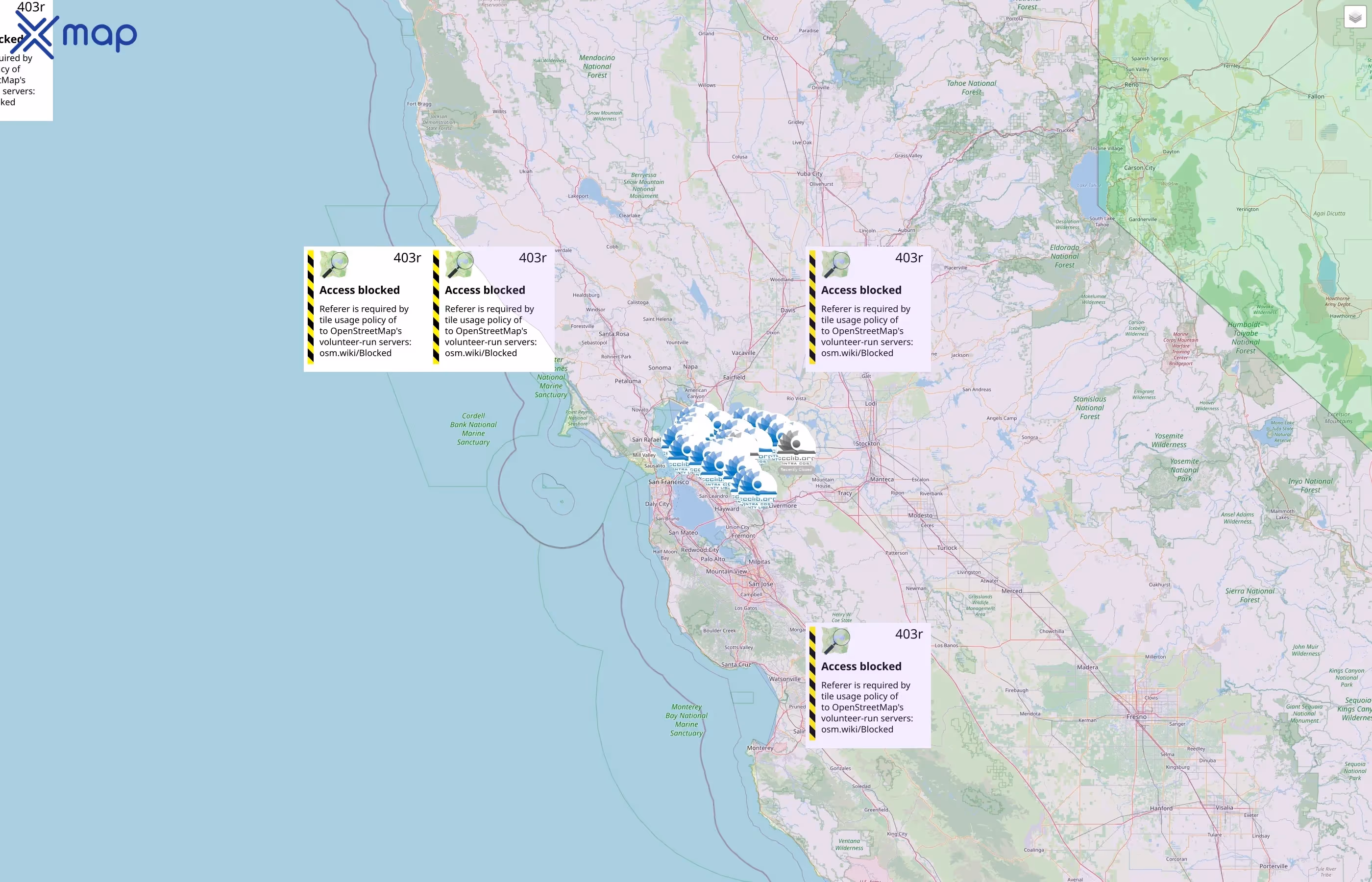 Contra Costa County Library street hotspots